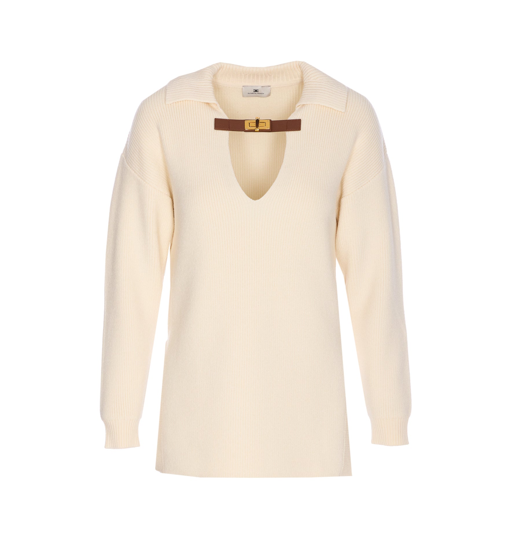 Elisabetta Franchi Sweaters White Wool