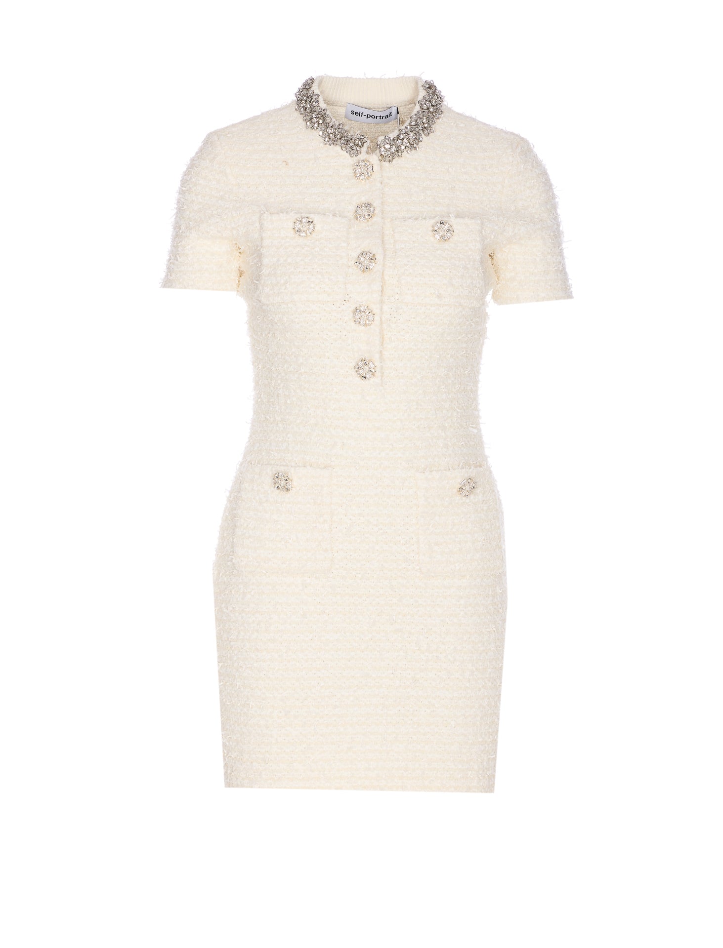 Self Portrait Dresses White Cotton