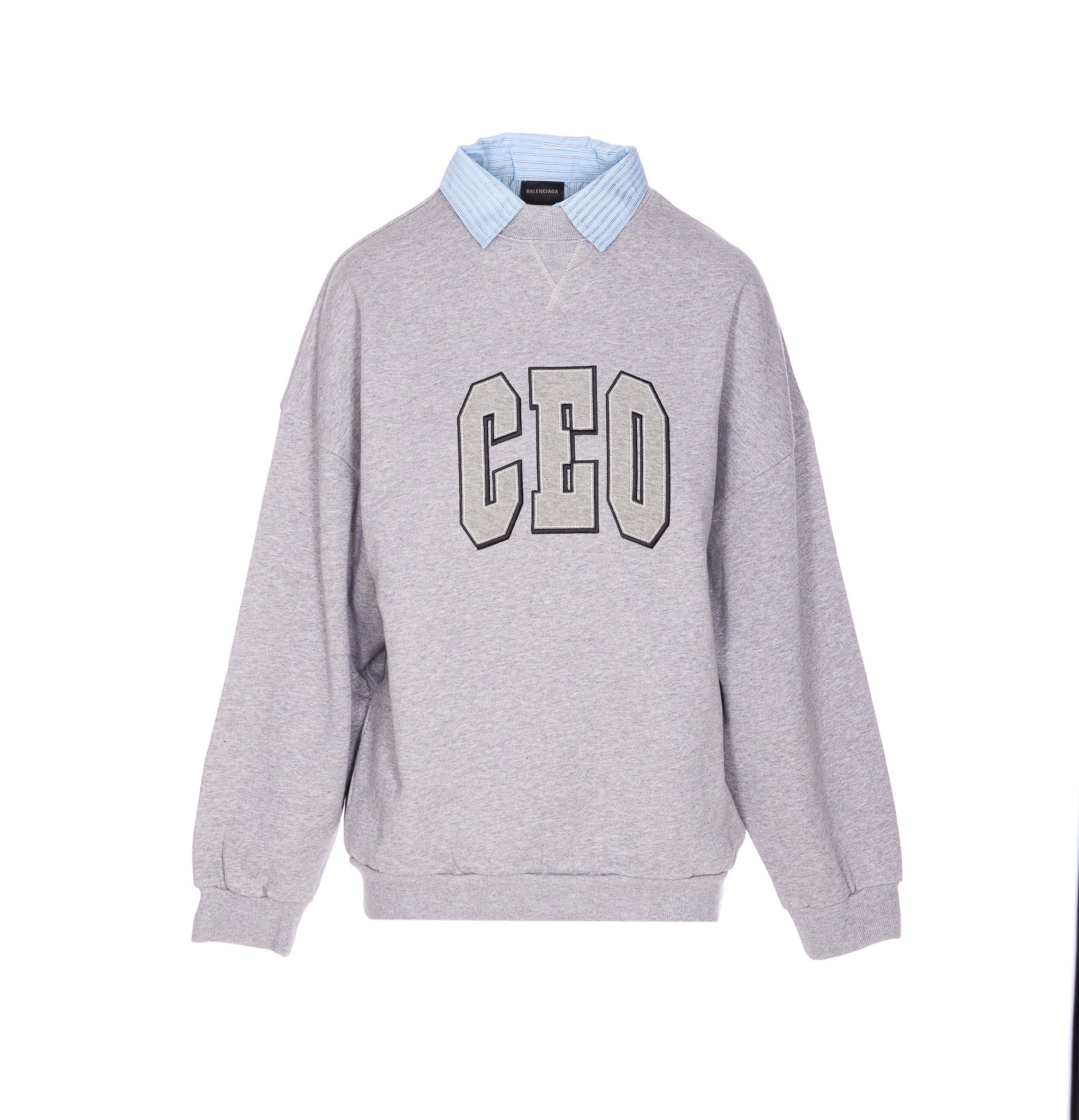 Balenciaga Sweaters Grey Cotton