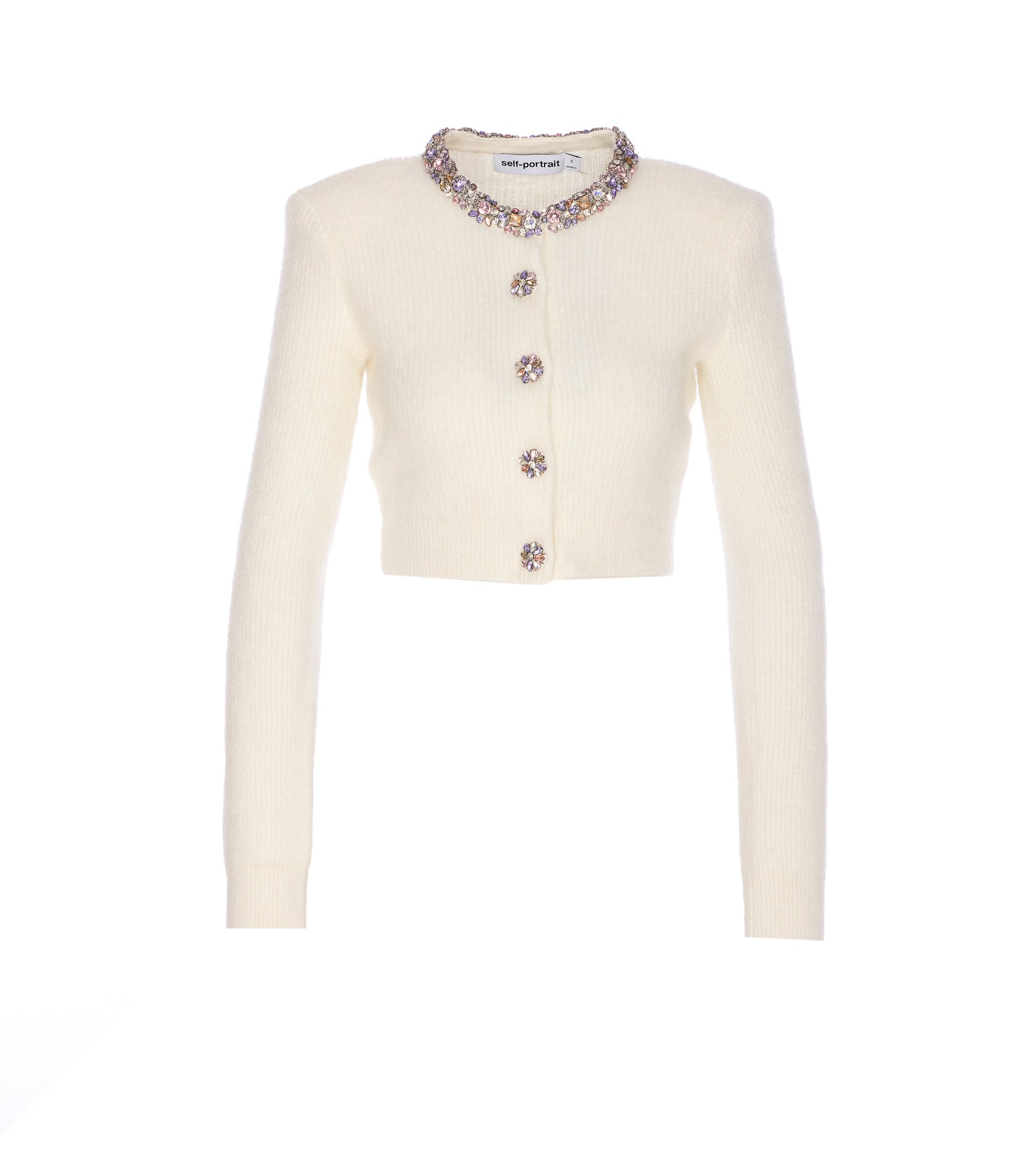 Self Portrait Sweaters White Polyester