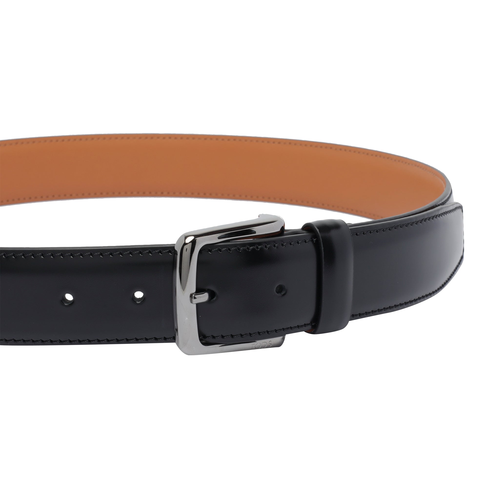 Tods Belts Black Calf Leather