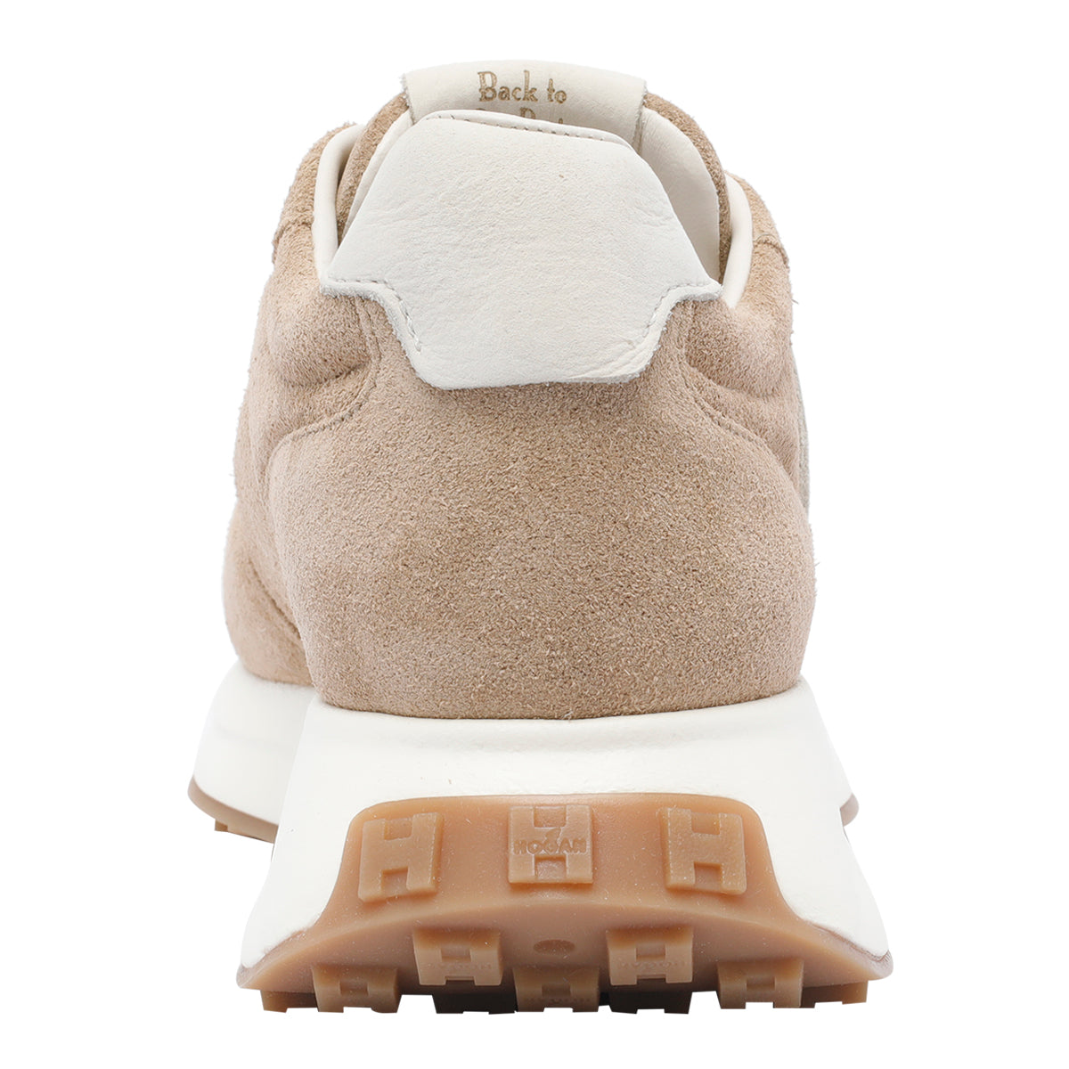 Hogan Sneakers Beige Calf Leather/rubber Sole