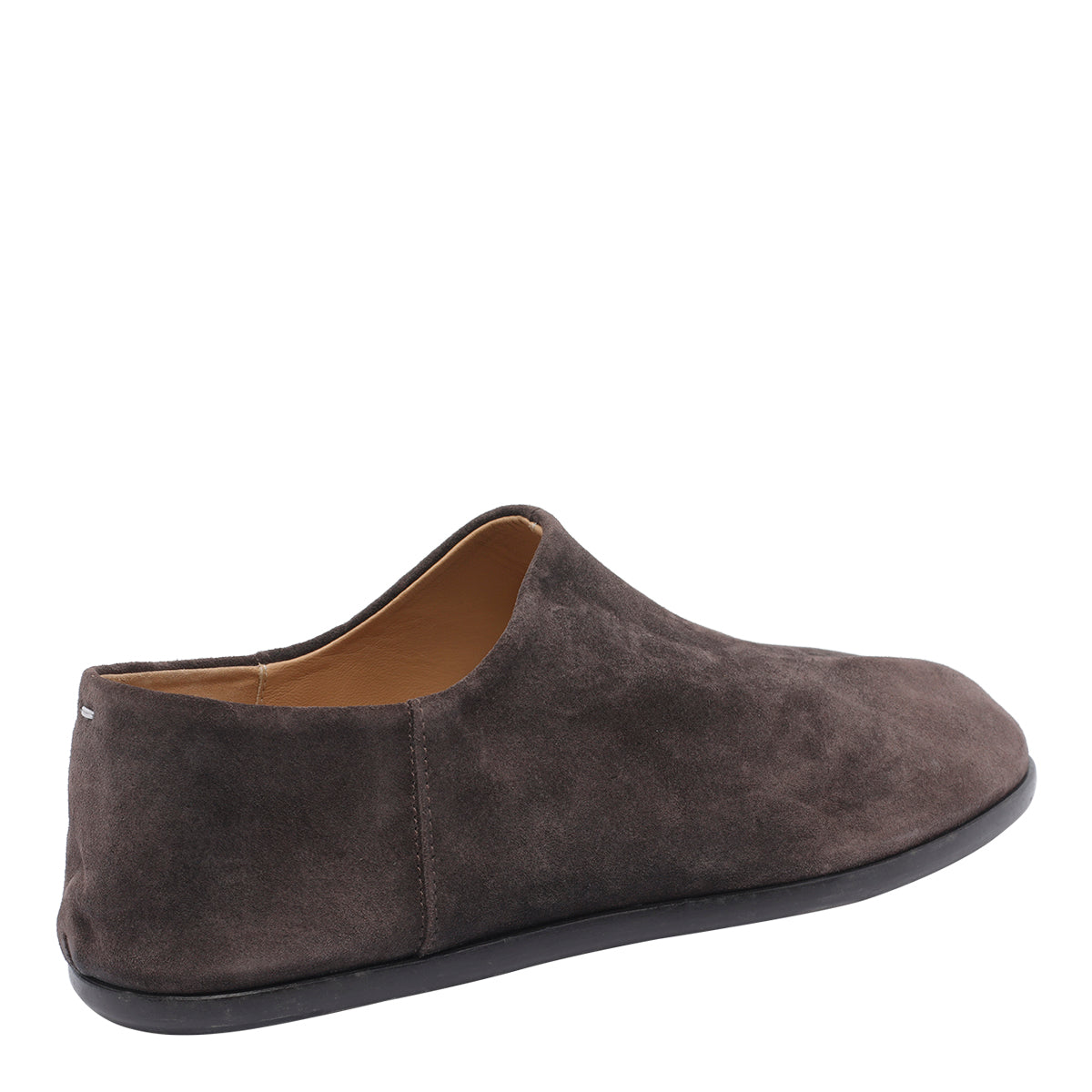 Maison Margiela Flat Shoes Brown Suede Leather/leather Sole