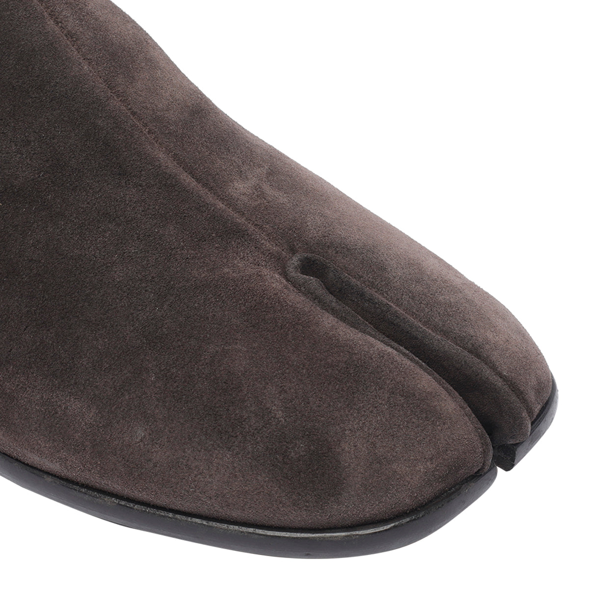 Maison Margiela Flat Shoes Brown Suede Leather/leather Sole