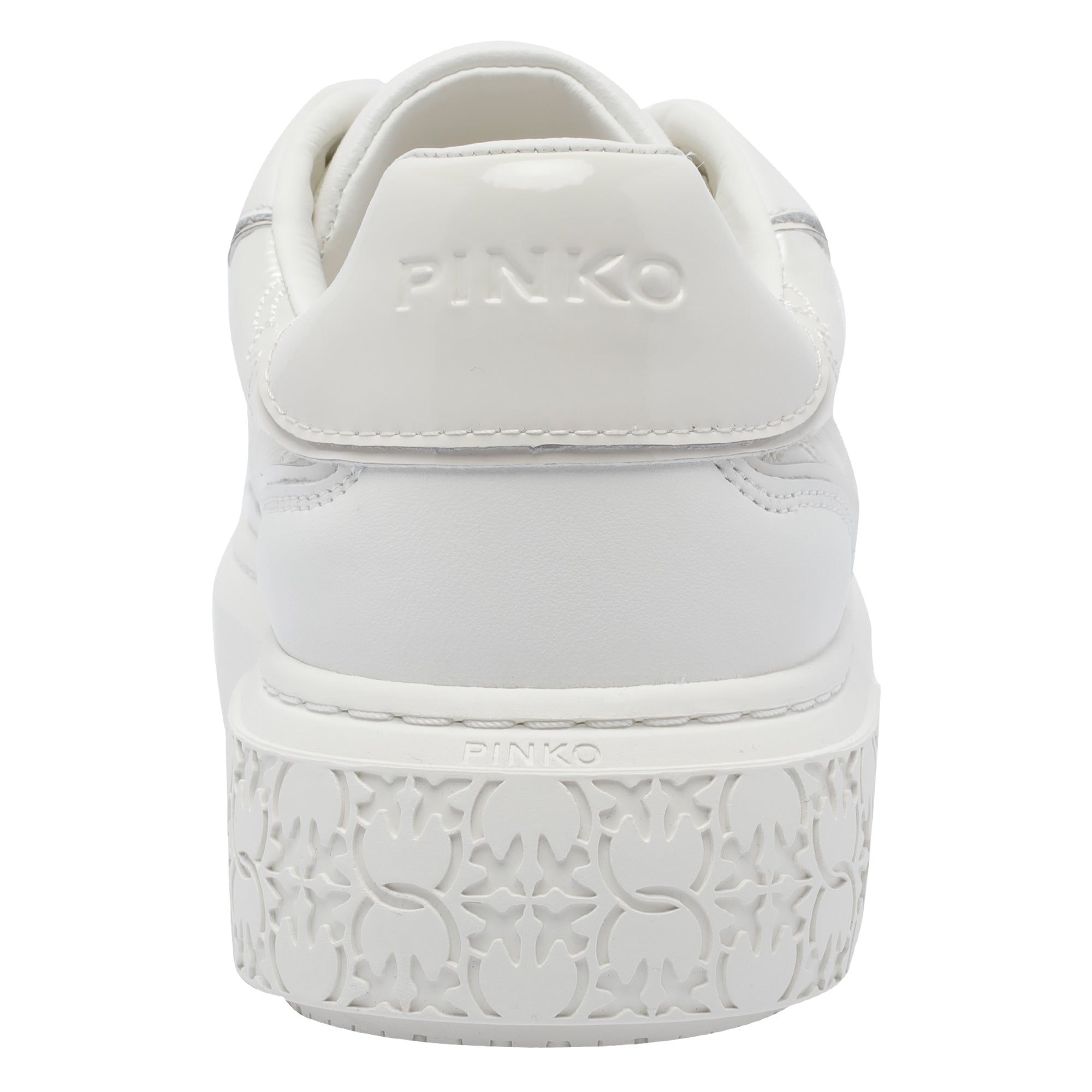 Pinko Sneakers White Calf Leather/rubber Sole