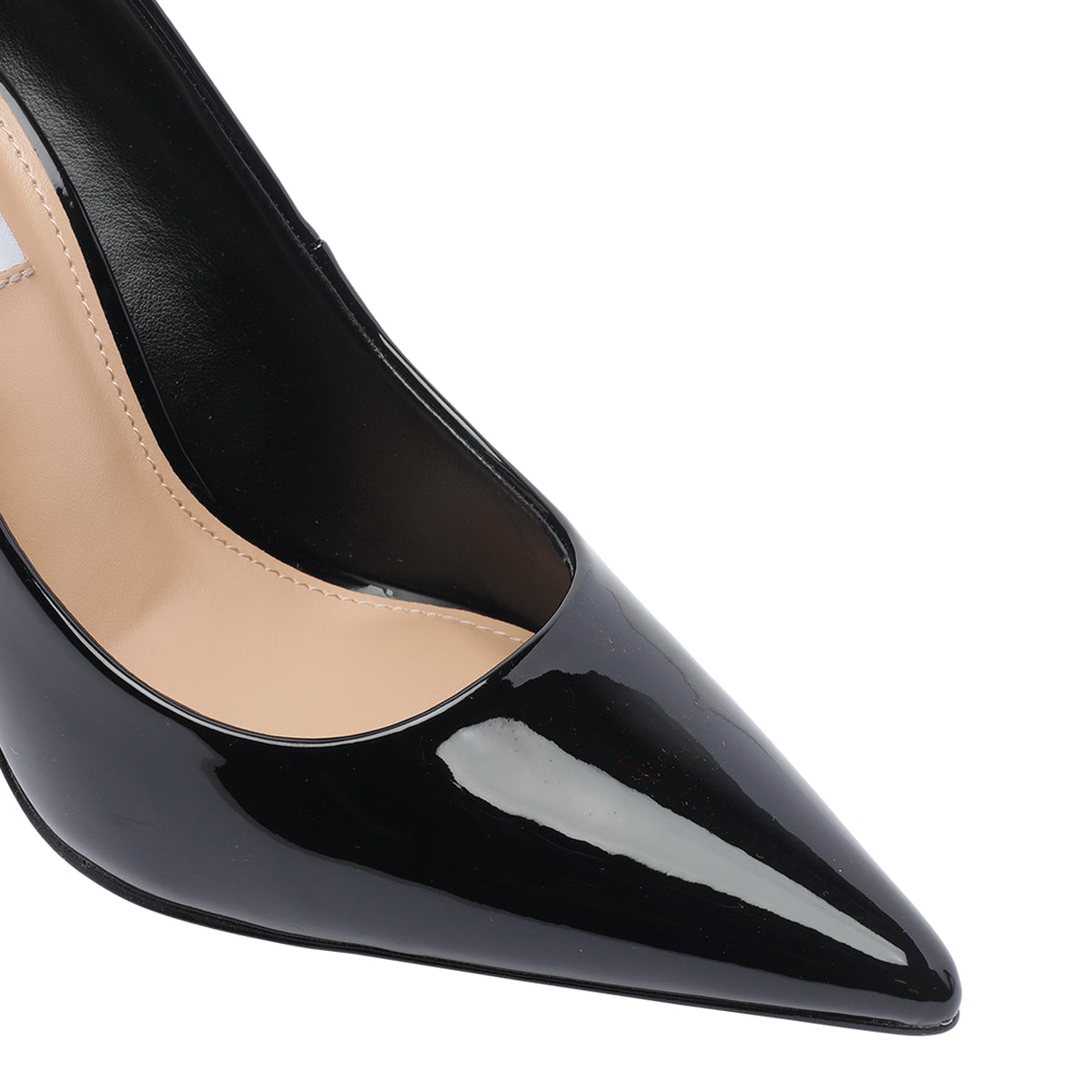 Steve Madden With Heel Black Synthetic Leather/rubber Sole