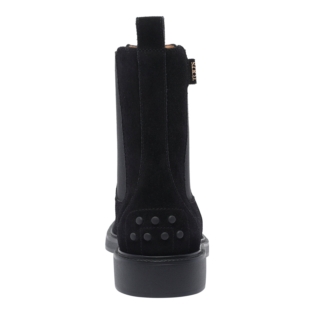 Tods Boots Black Calf Leather/rubber Sole