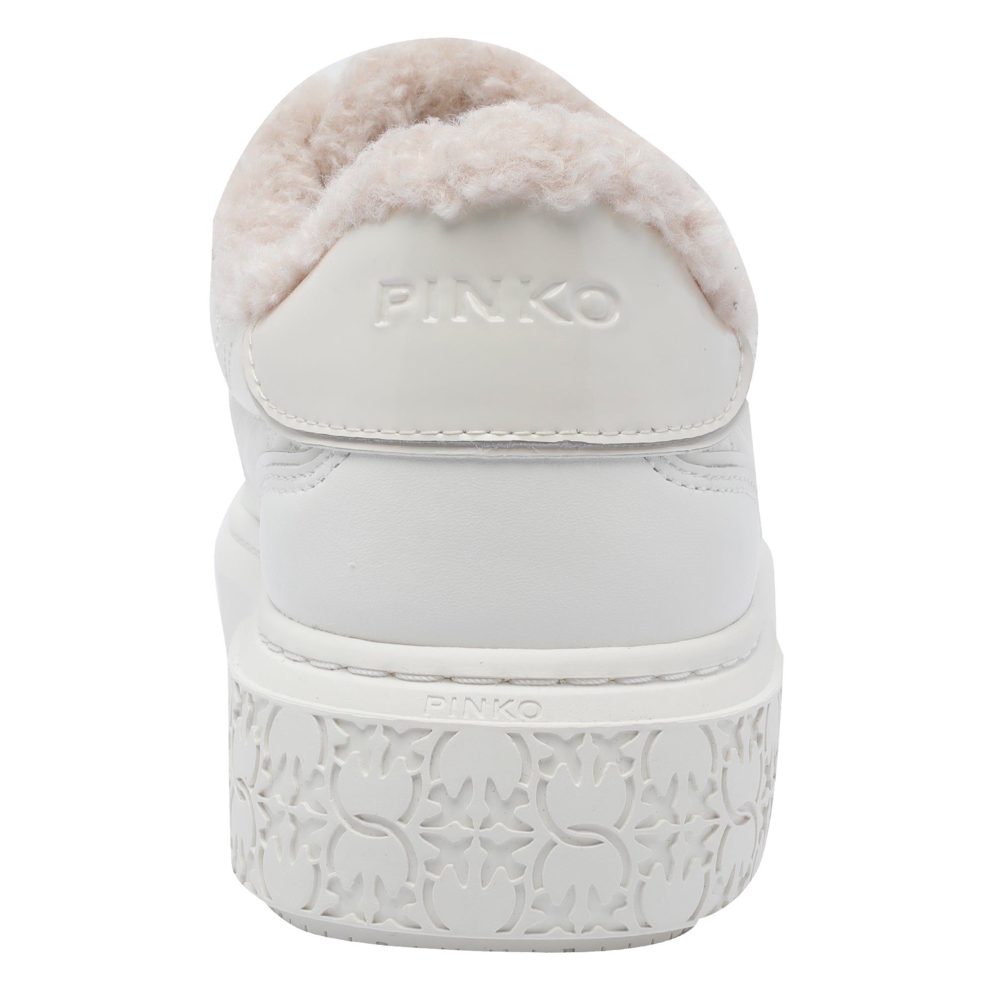 Pinko Sneakers White Calf Leather/rubber Sole