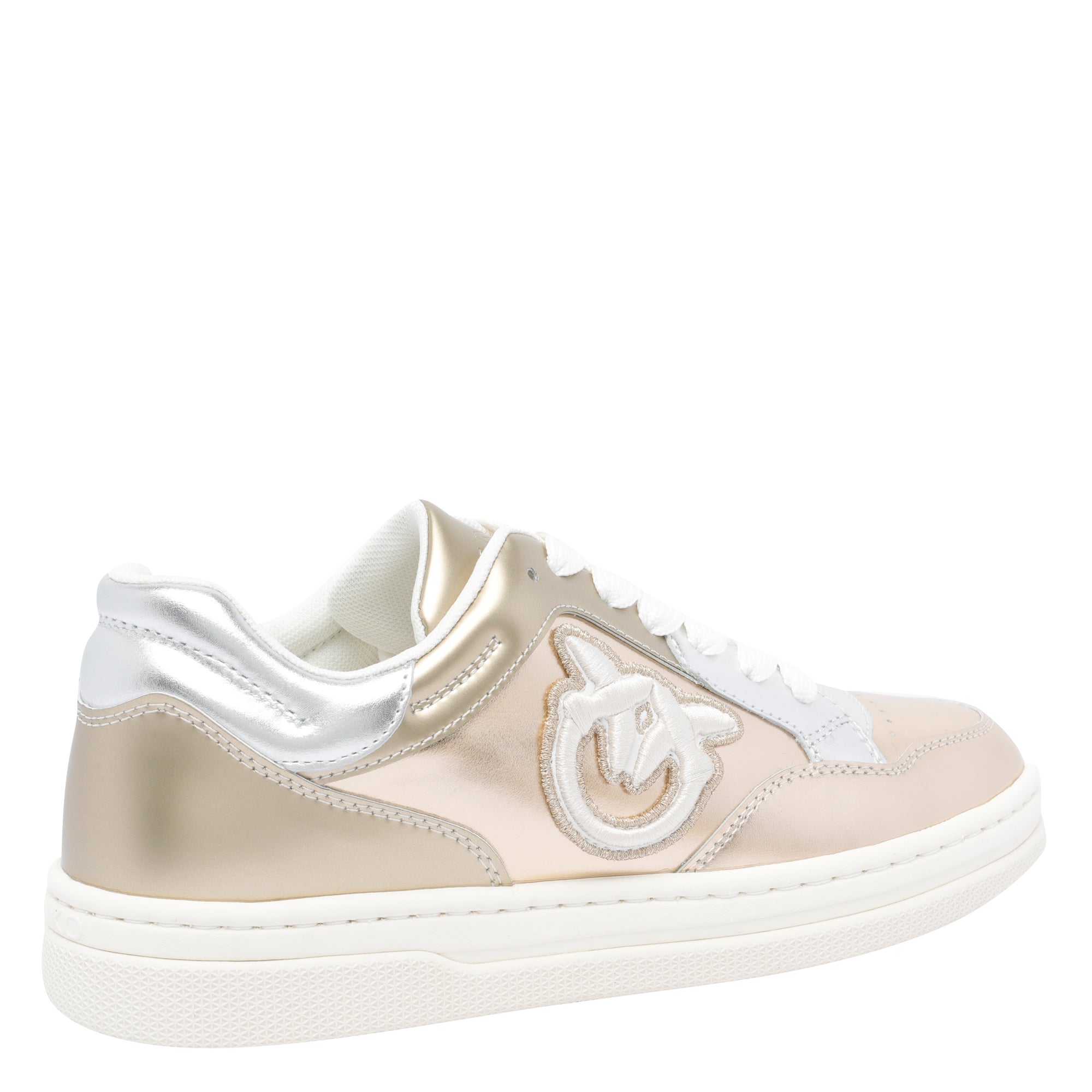 Pinko Sneakers Golden Calf Leather/rubber Sole