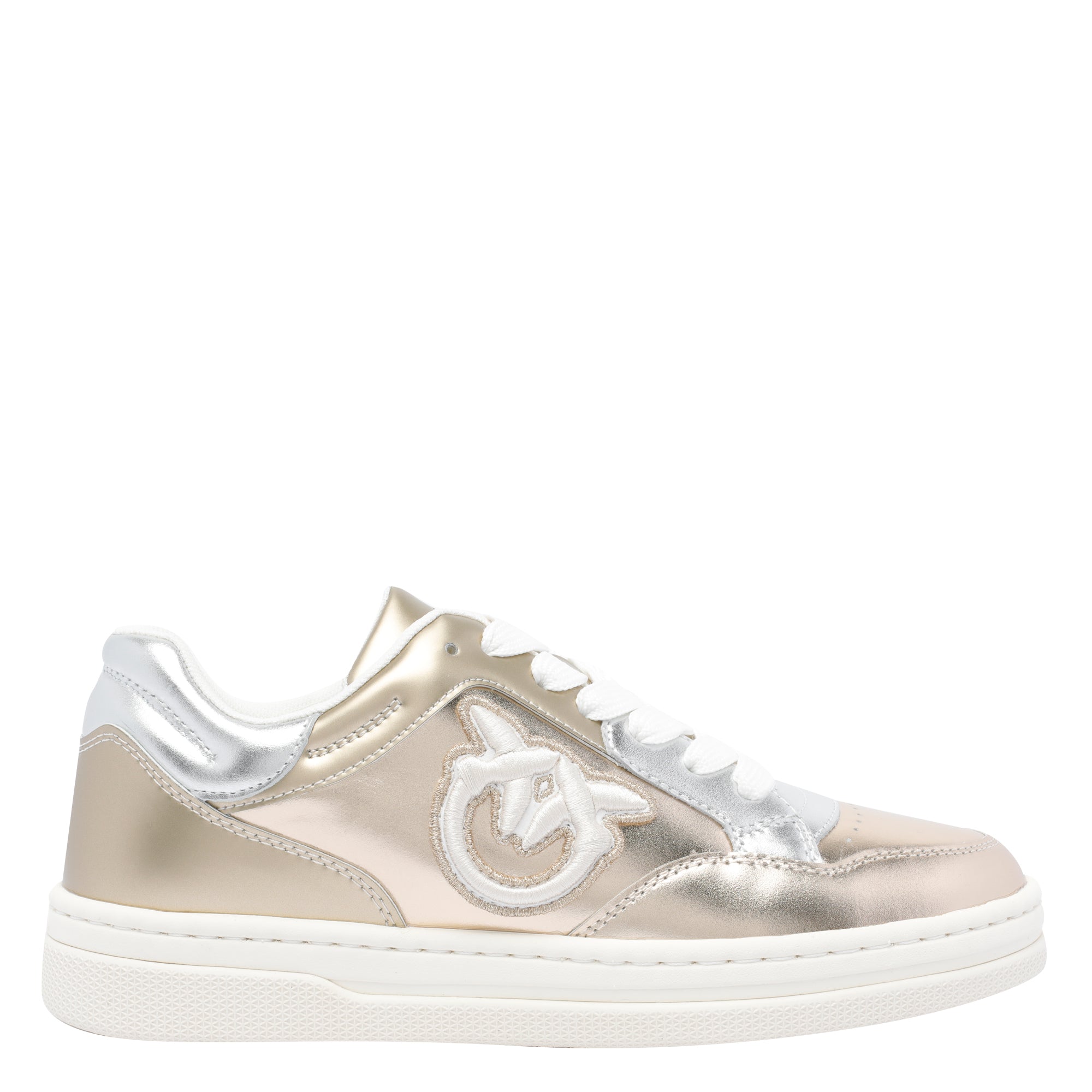 Pinko Sneakers Golden Calf Leather/rubber Sole
