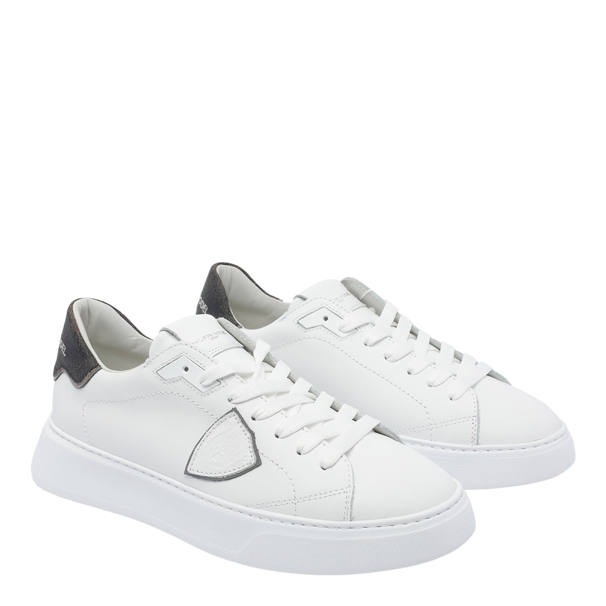 Philippe Model Sneakers White Calf Leather Goat