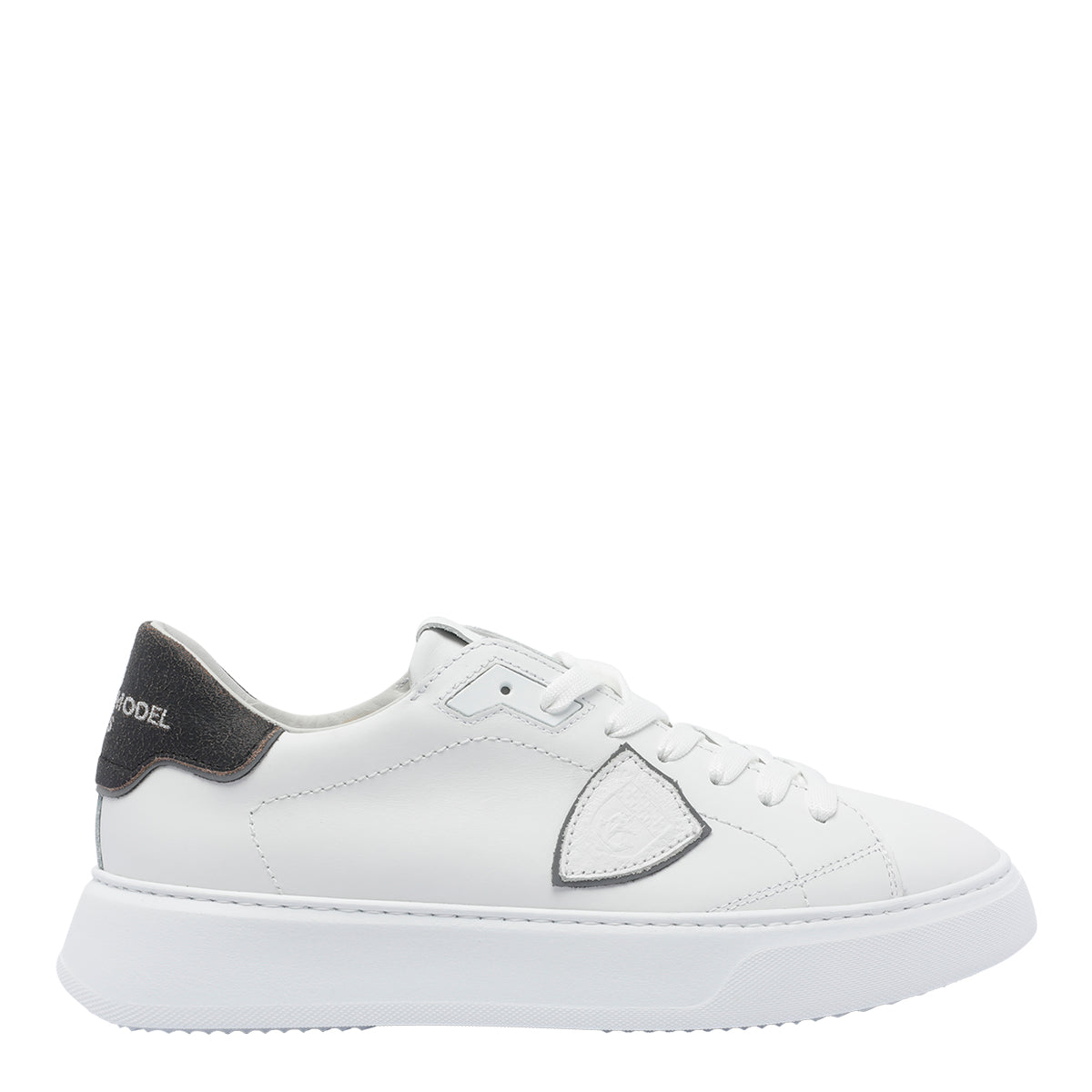 Philippe Model Sneakers White Calf Leather Goat