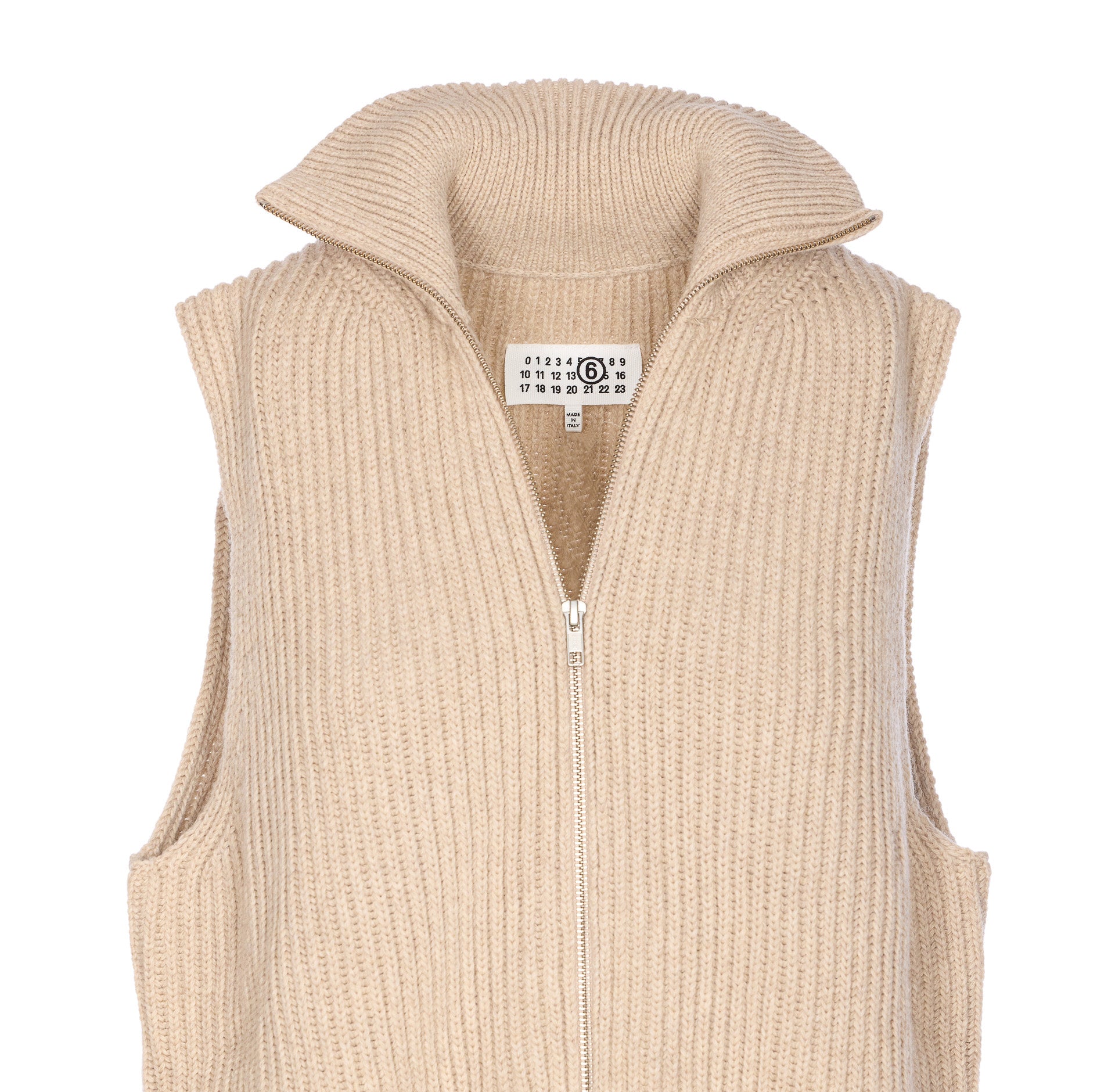 Mm6 Maison Margiela Top Beige Wool