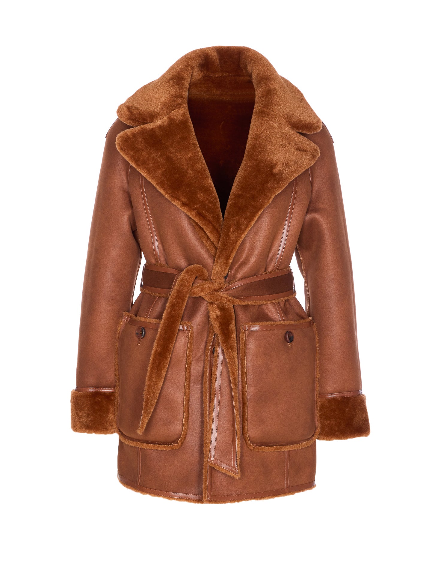 Urbancode Coats Brown Polyester