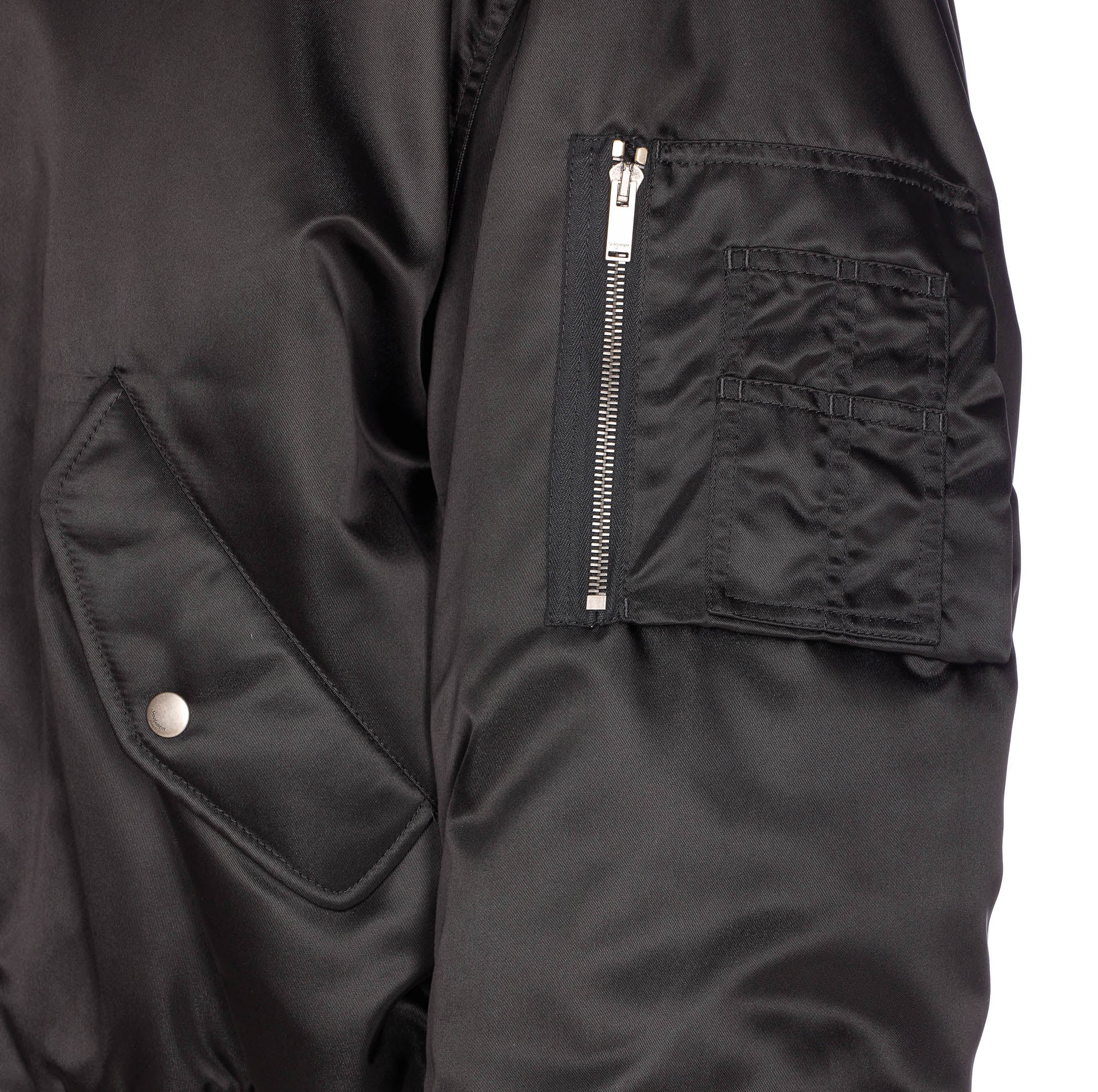 Saint Laurent Jackets Black Polyamide