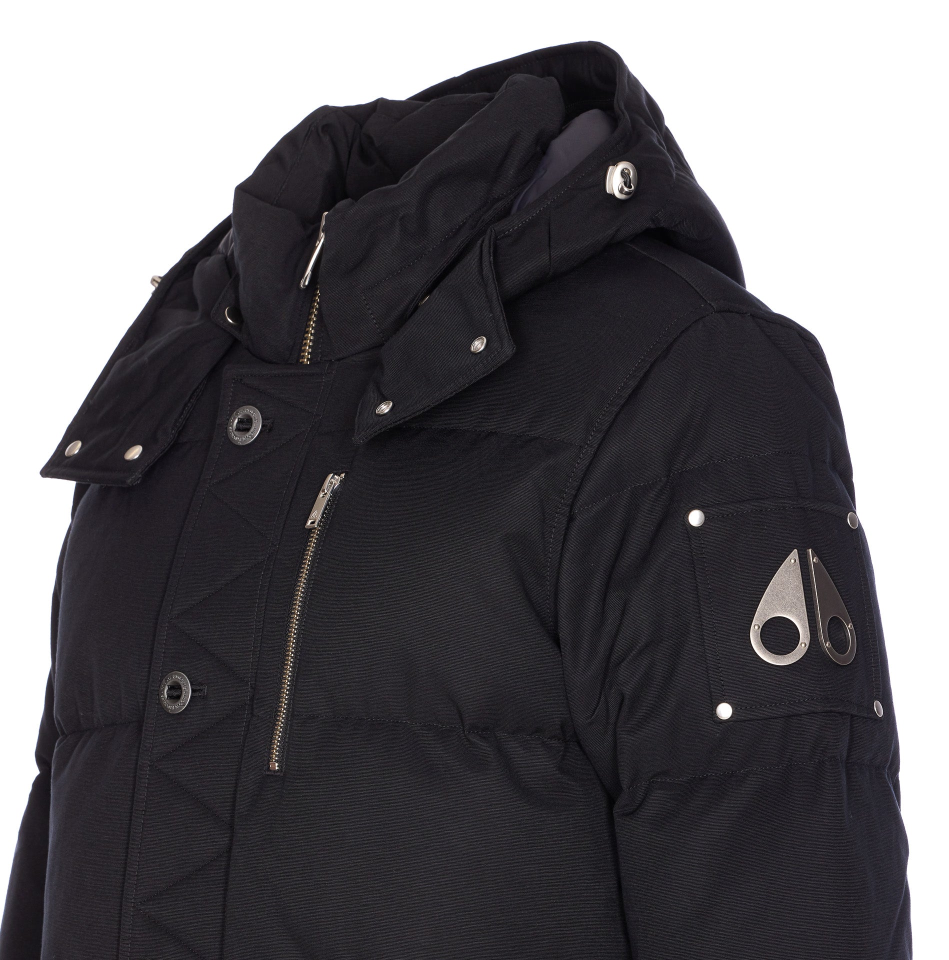 Moose Knuckles Coats Black Cotton