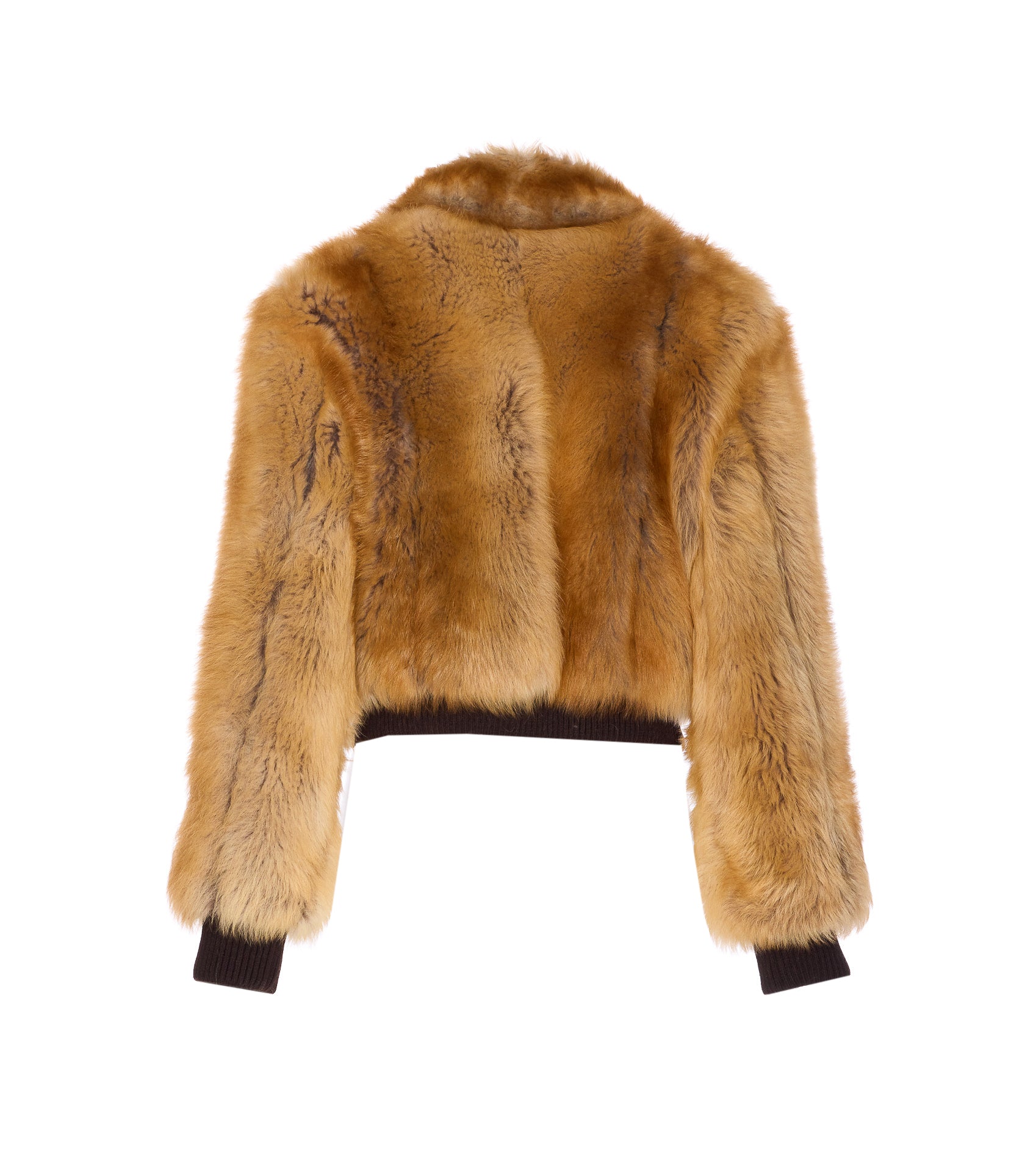 Saint Laurent Jackets Brown Lamb Fur