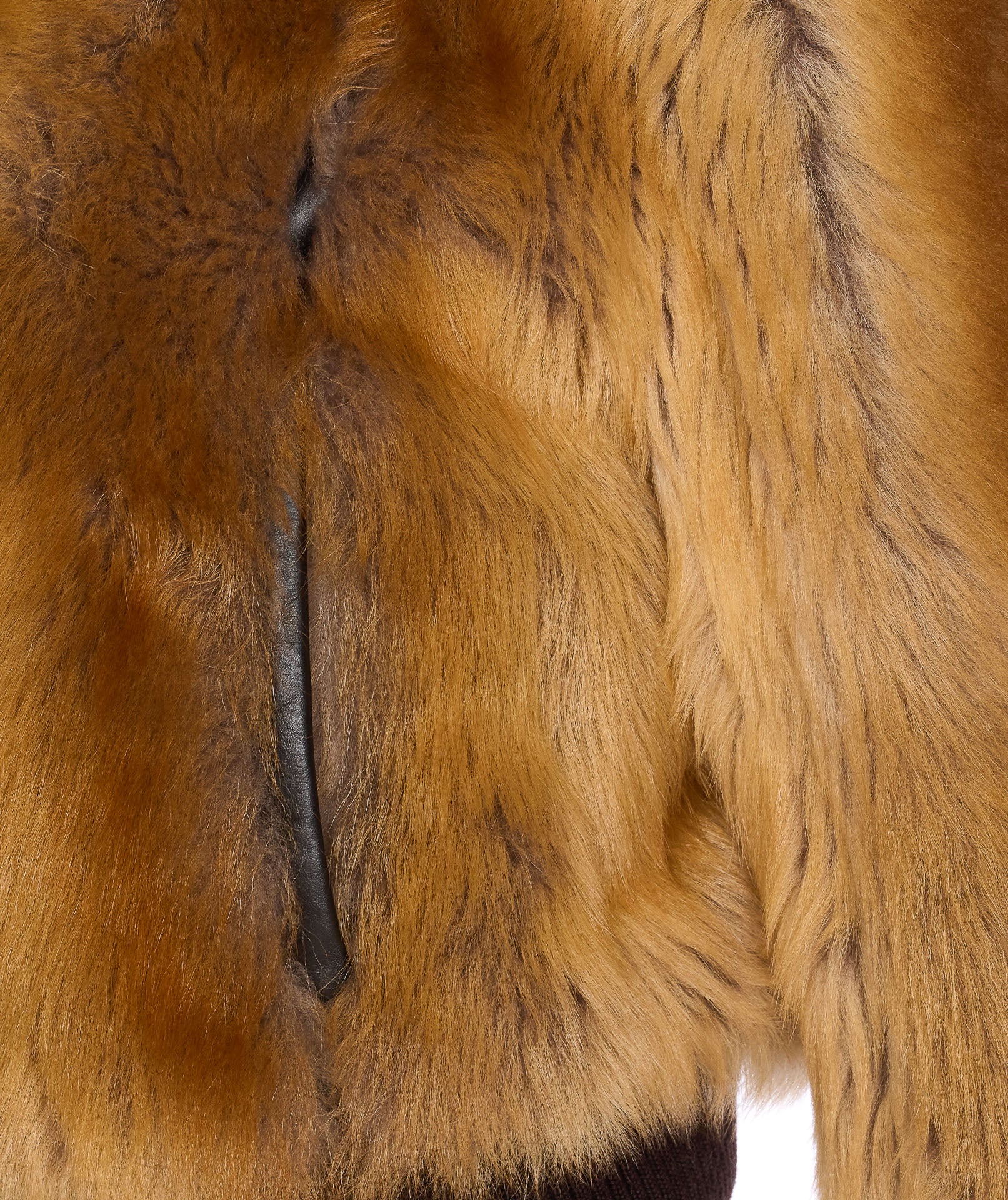 Saint Laurent Jackets Brown Lamb Fur