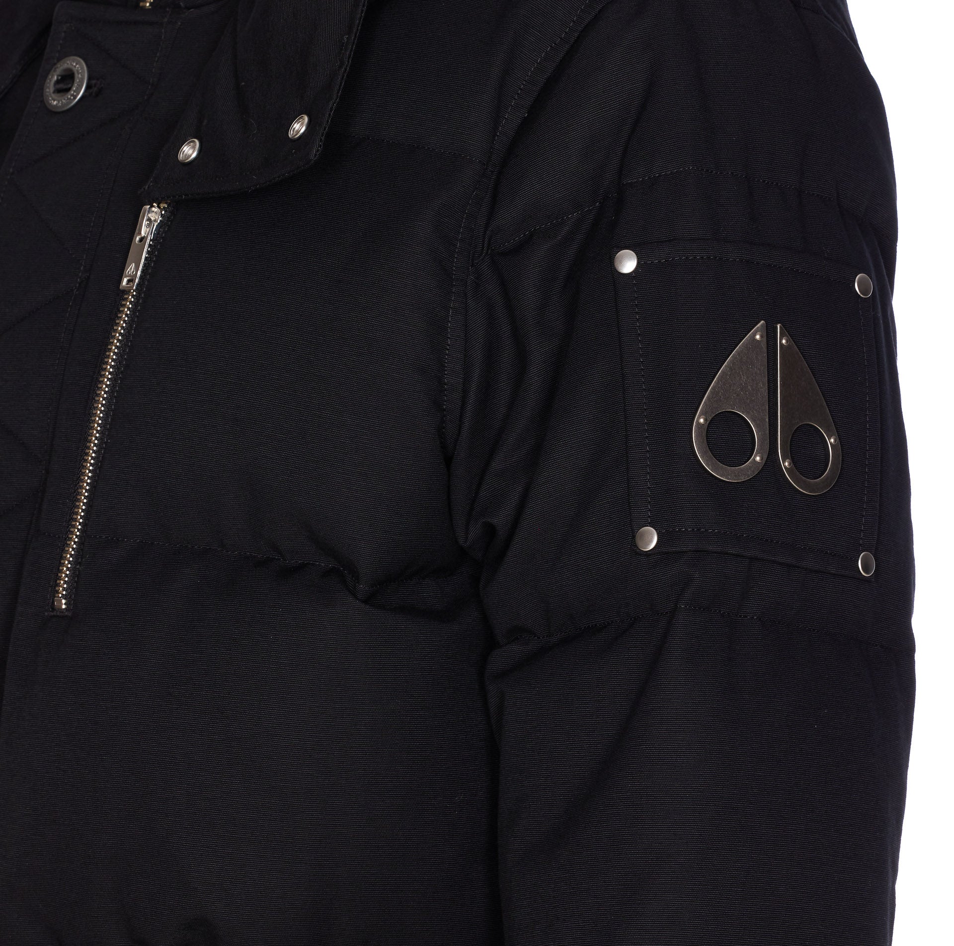 Moose Knuckles Coats Black Cotton