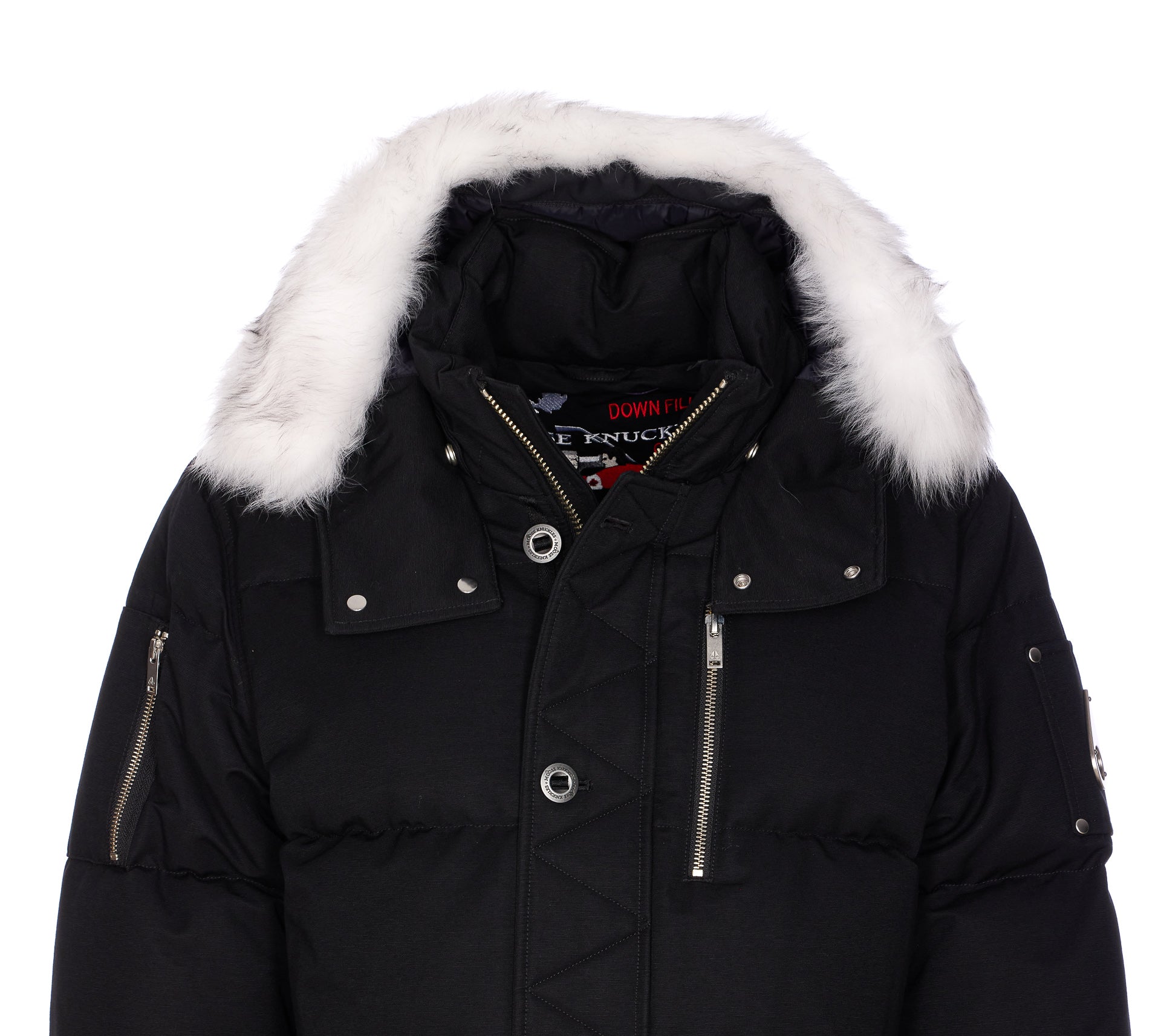 Moose Knuckles Coats Black Cotton
