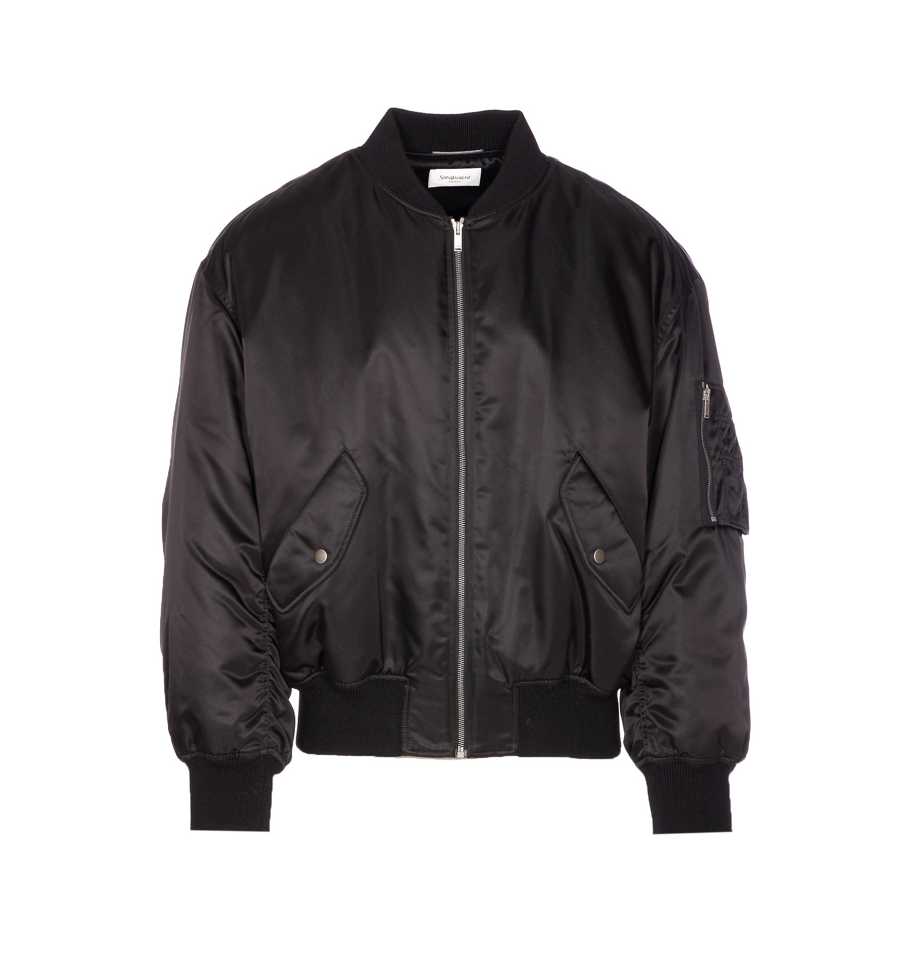 Saint Laurent Jackets Black Polyamide