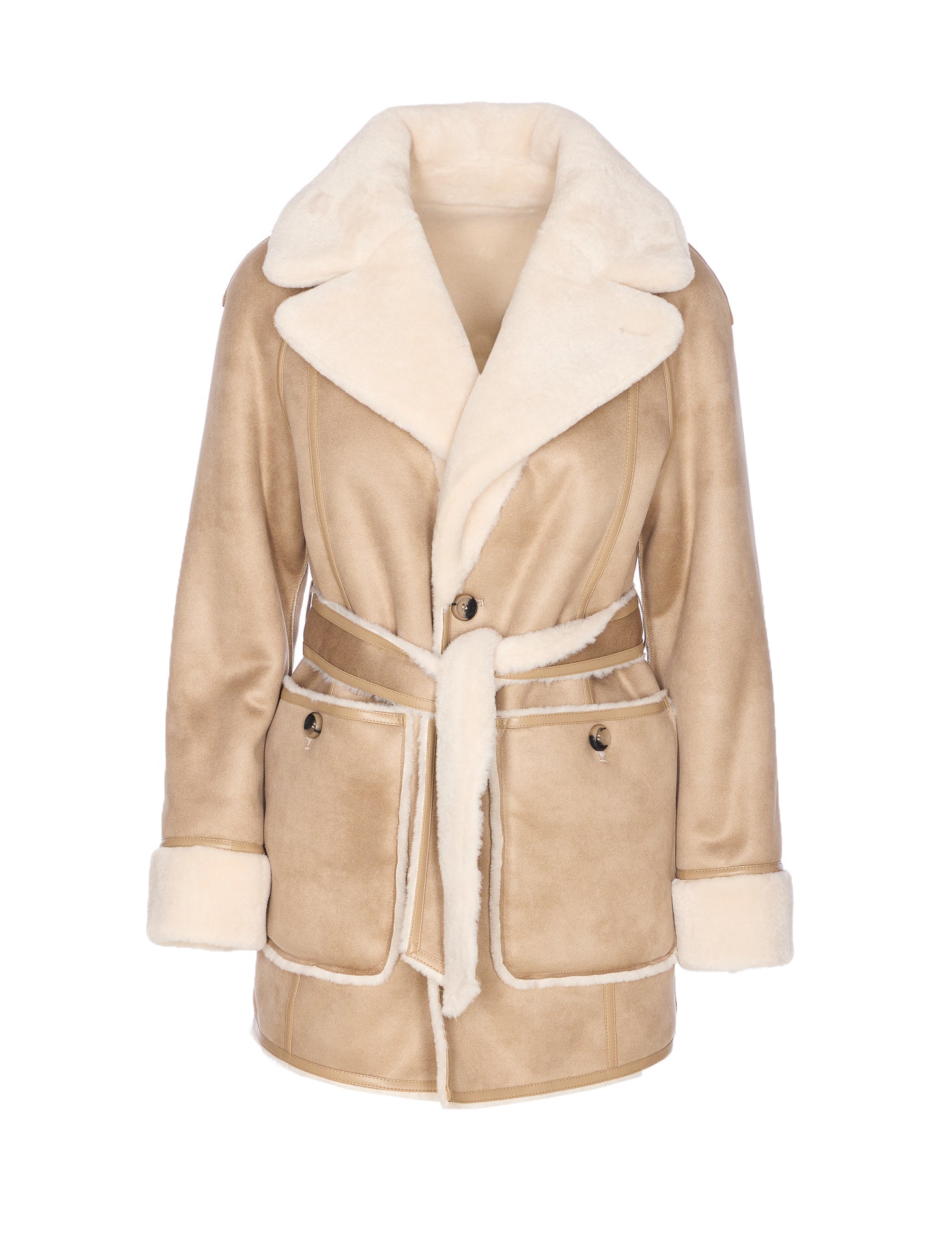 Urbancode Coats Beige Polyester