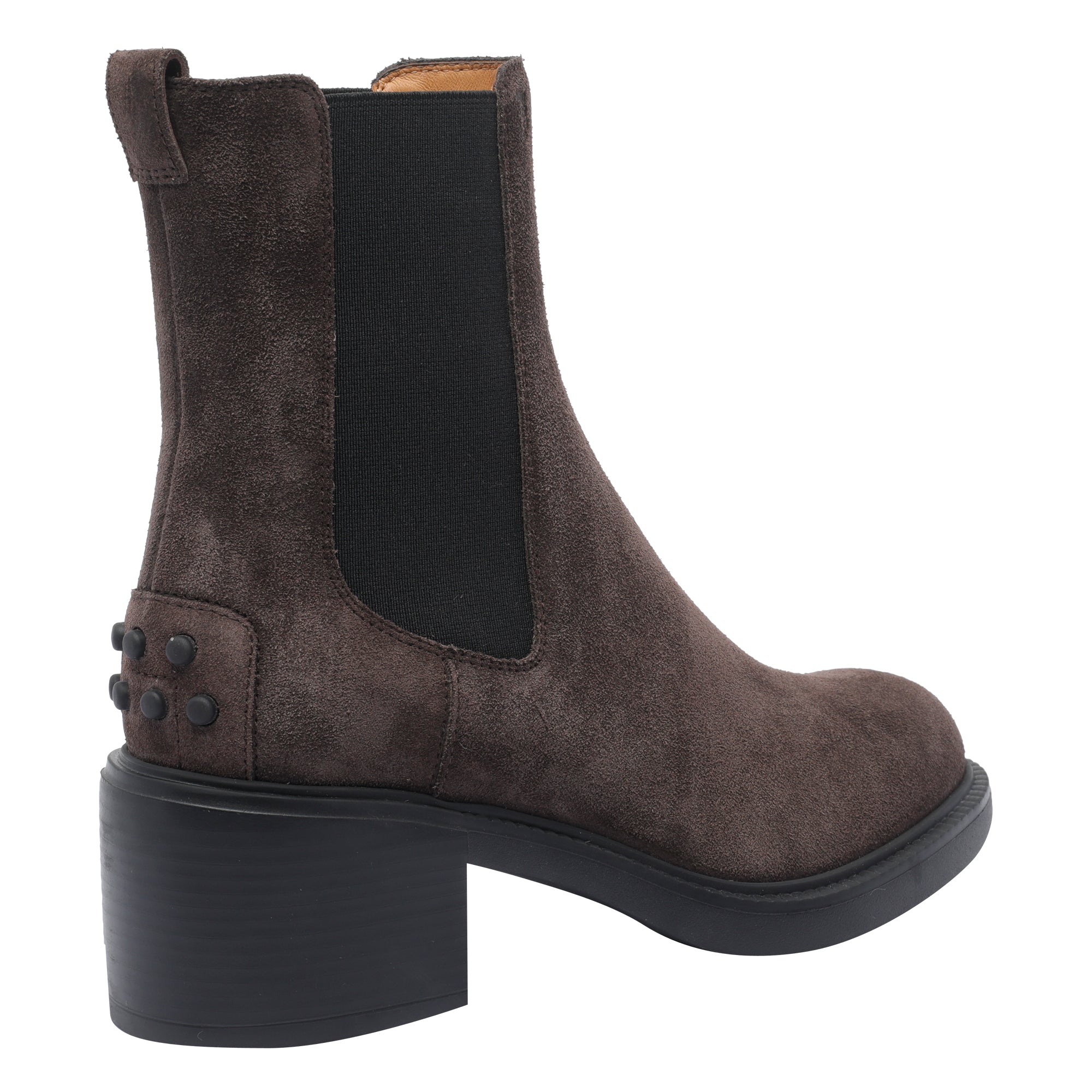 Tods Boots Brown Suede Leather/rubber Sole