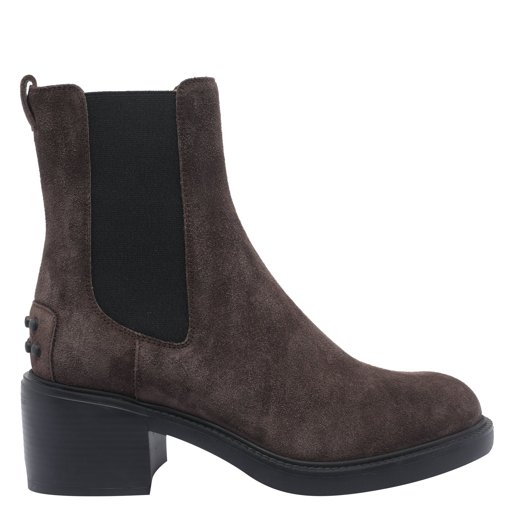 Tods Boots Brown Suede Leather/rubber Sole