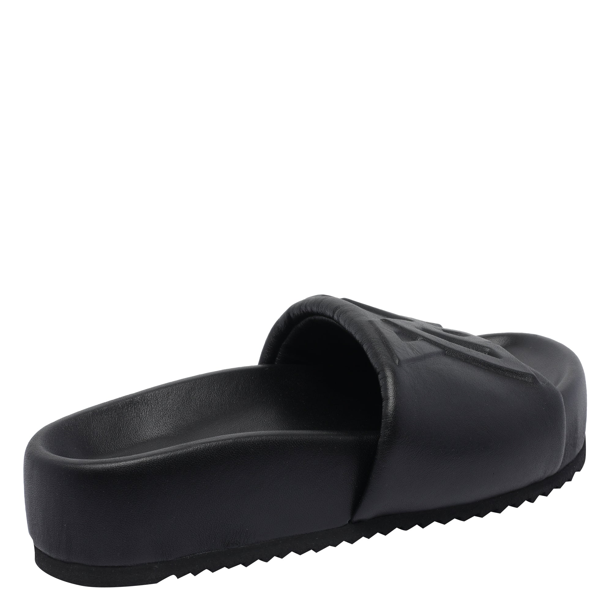 Vic Matie Sandals Black Calf Leather/rubber Sole
