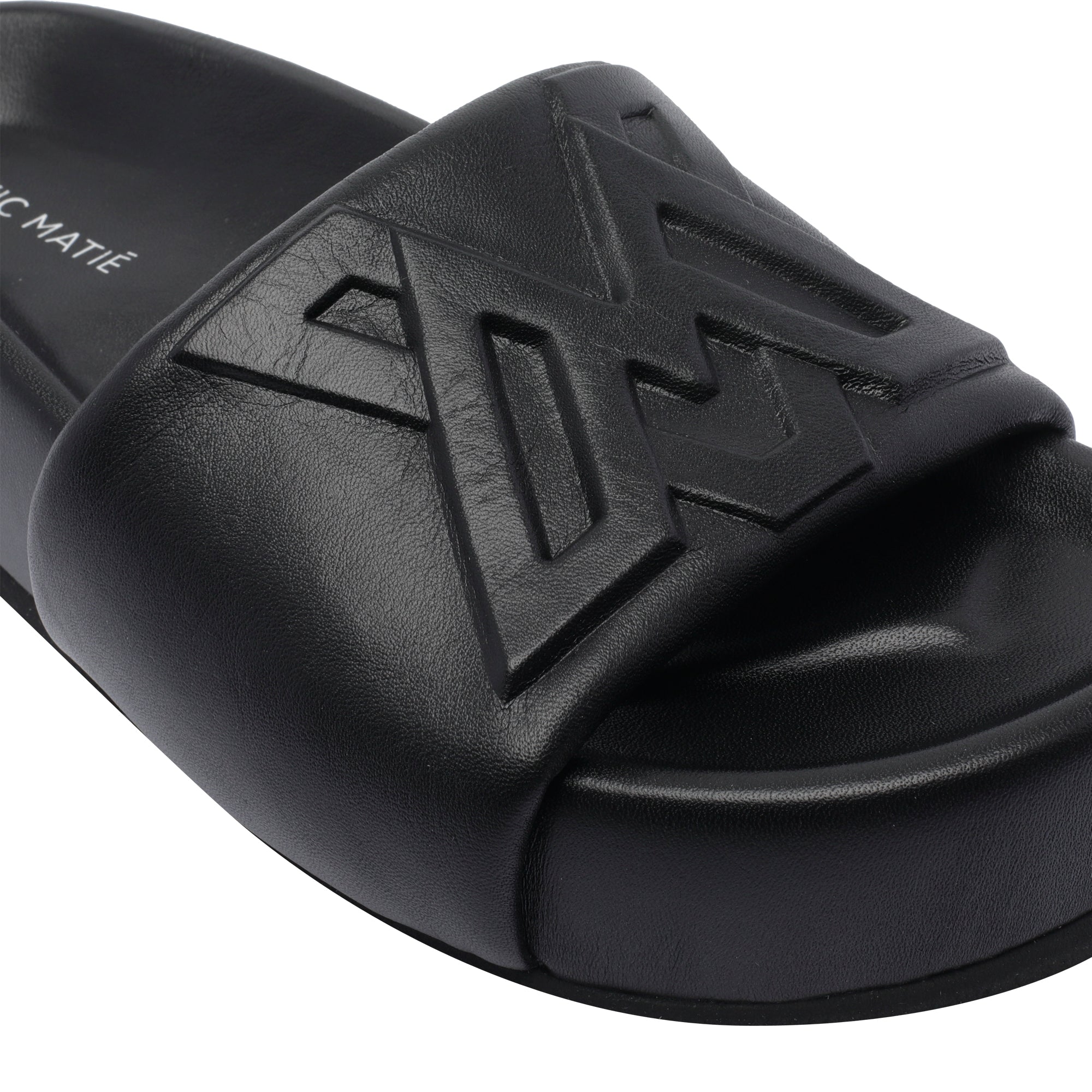 Vic Matie Sandals Black Calf Leather/rubber Sole
