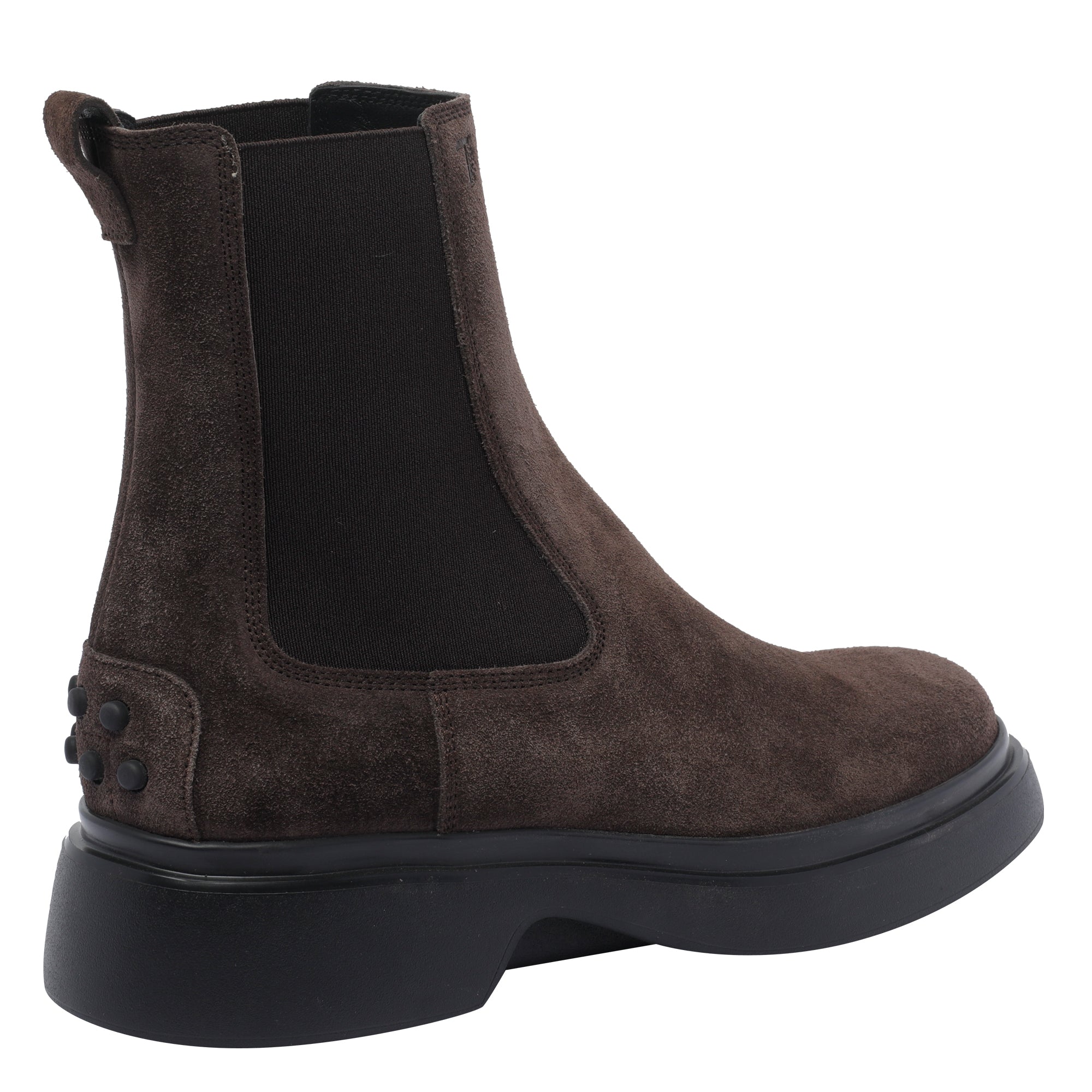 Tods Boots Brown Suede Leather/rubber Sole