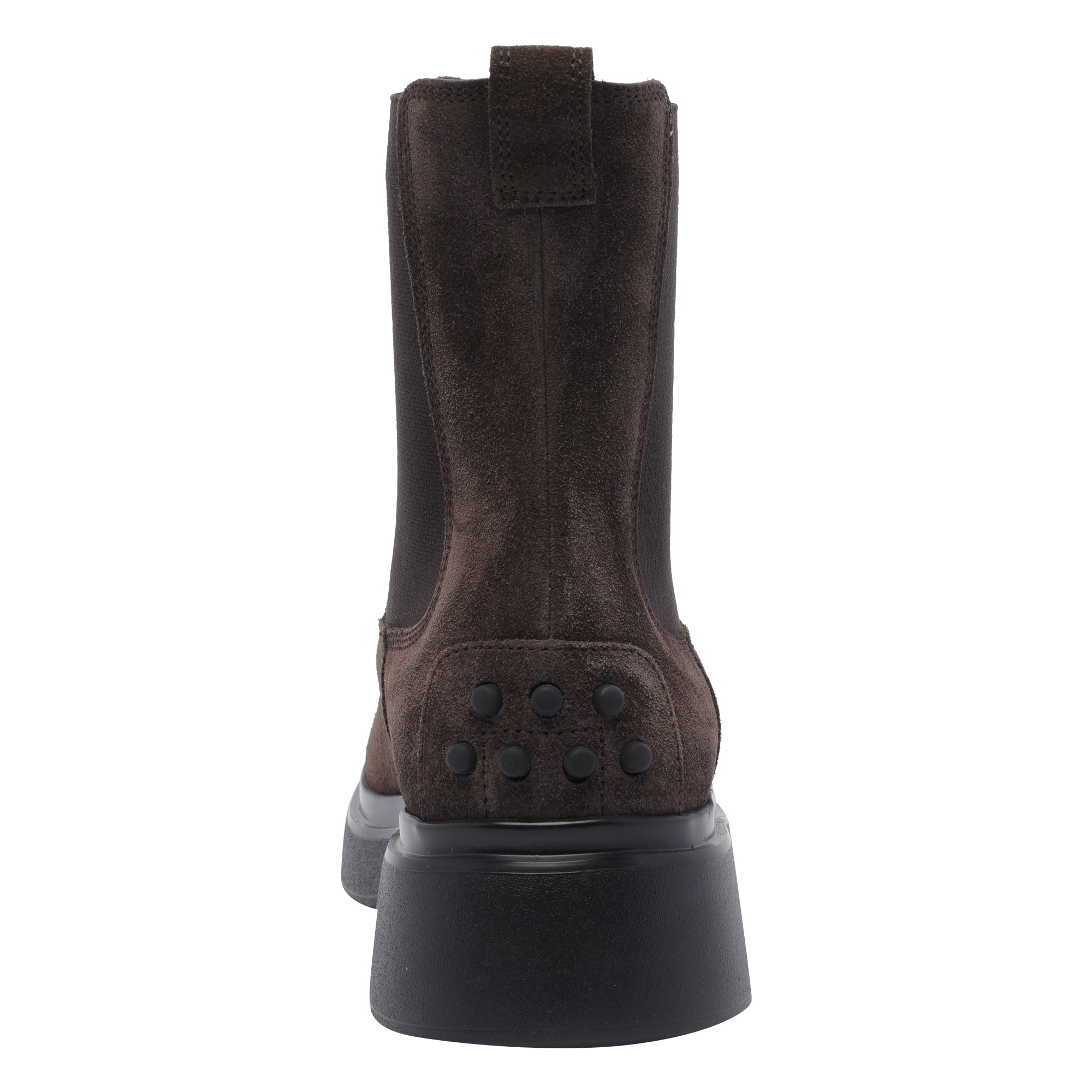 Tods Boots Brown Suede Leather/rubber Sole