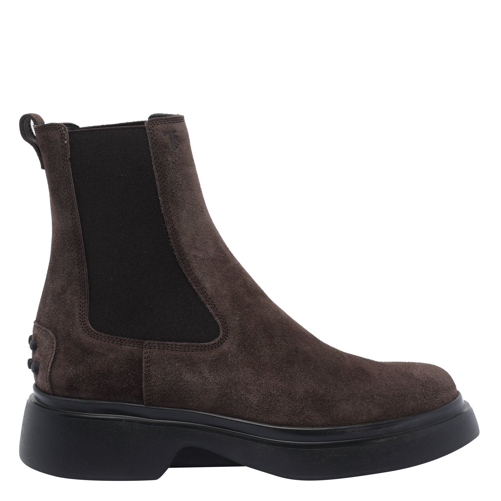Tods Boots Brown Suede Leather/rubber Sole