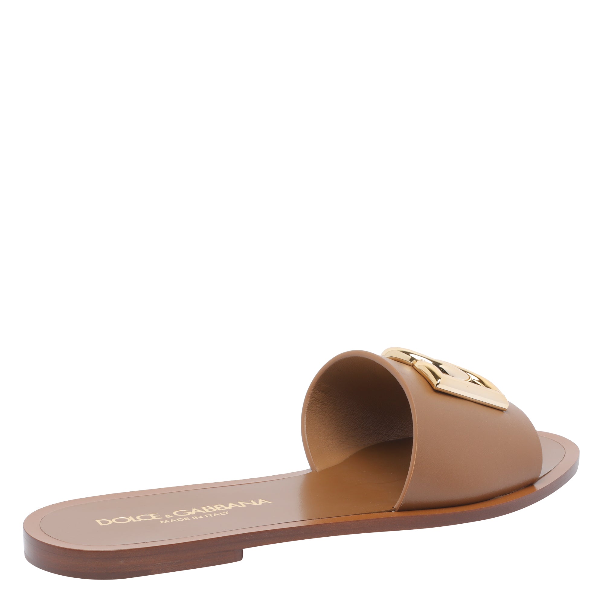 Dolce & Gabbana Sandals Brown Leather/leather Sole