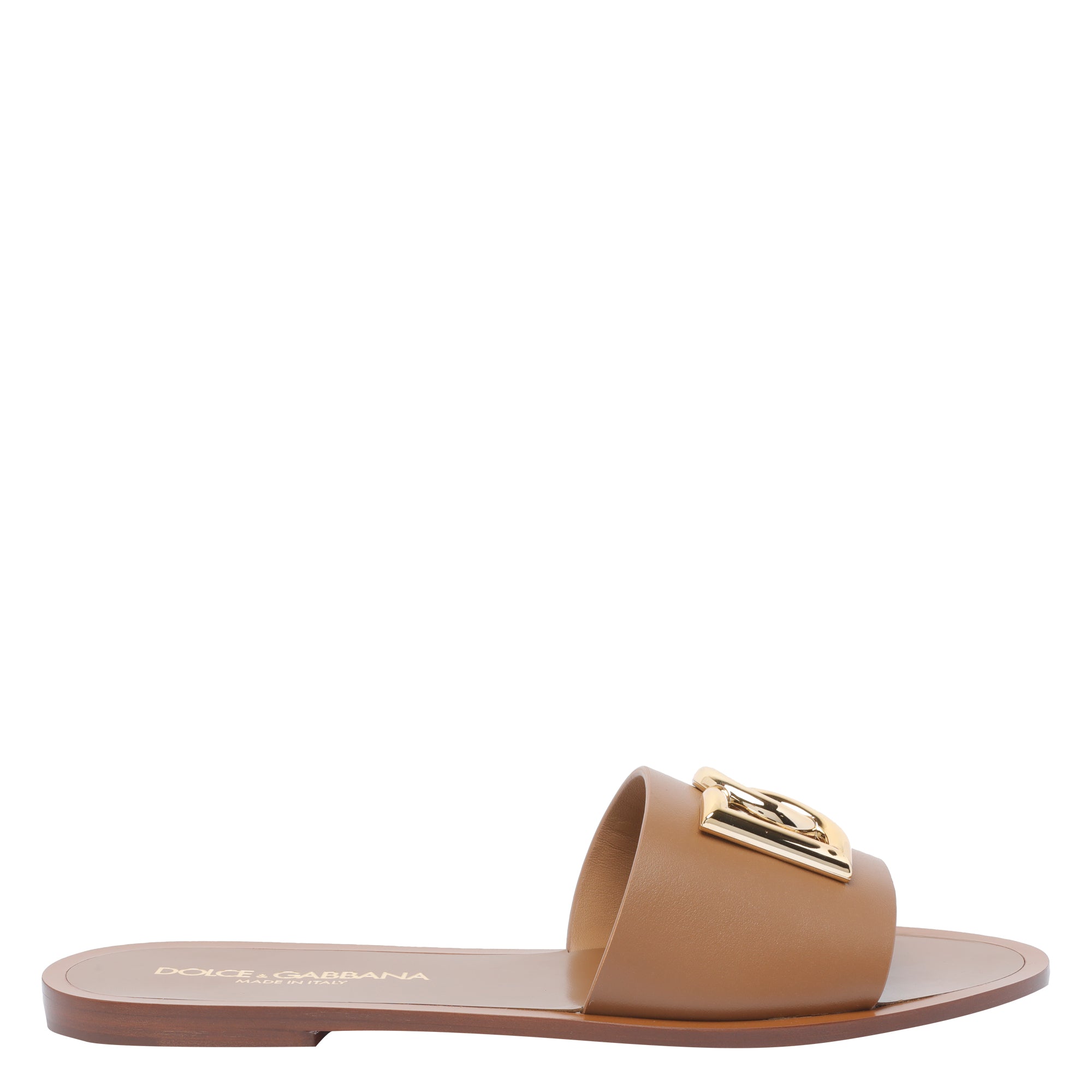 Dolce & Gabbana Sandals Brown Leather/leather Sole