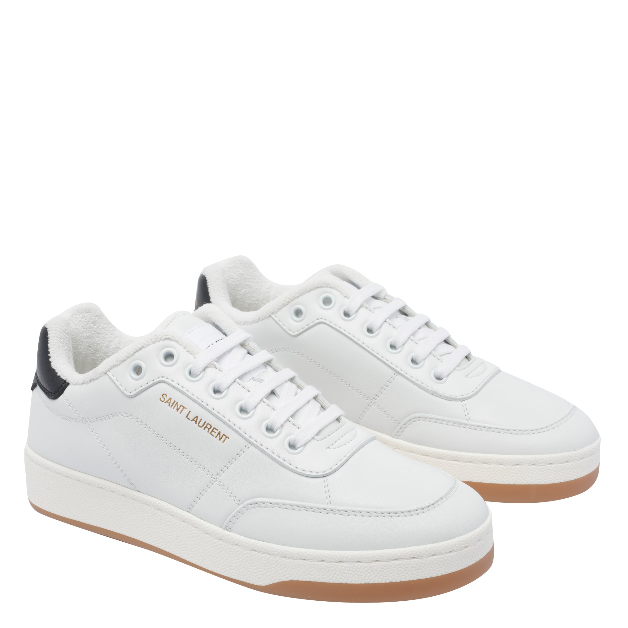 Saint Laurent Sneakers White Fabric/rubber Sole