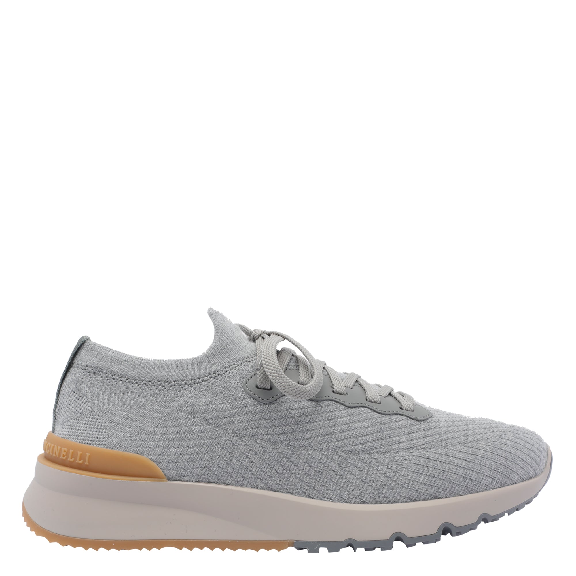 Brunello Cucinelli Sneakers Grey Fabric/rubber Sole