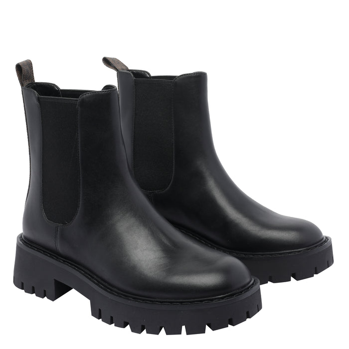 Michael Kors Boots Black Fabric+leather/rubber Sole