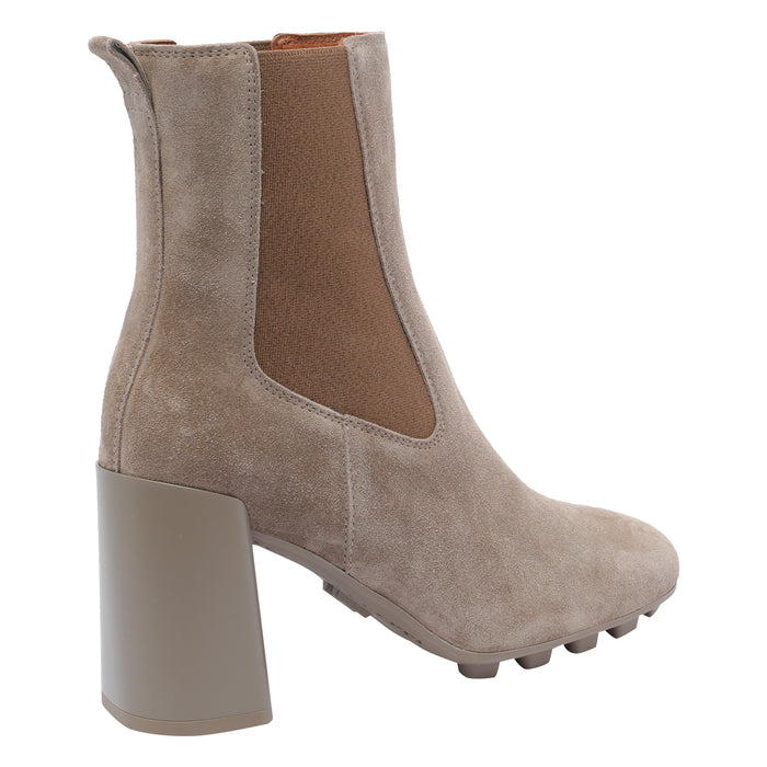Hogan Boots Brown Suede Leather/rubber Sole