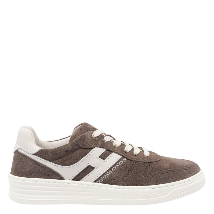Hogan Sneakers Brown Suede Leather/rubber Sole