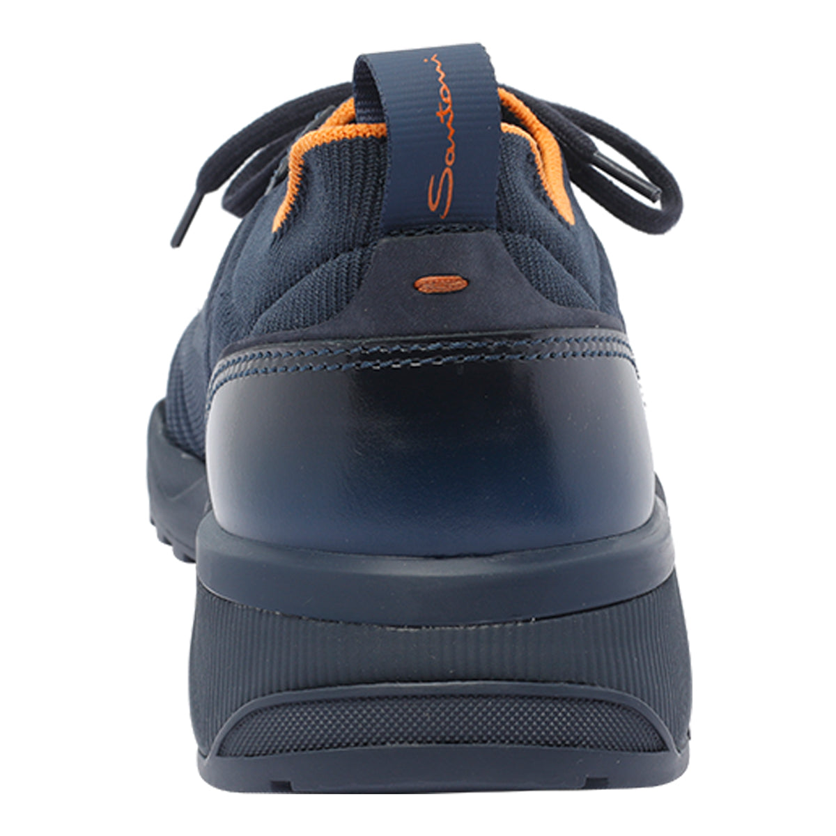 Santoni Sneakers Blue Fabric+leather/rubber Sole