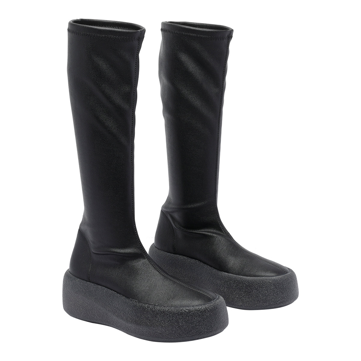 Vic Matie Boots Black Leather/rubber Sole