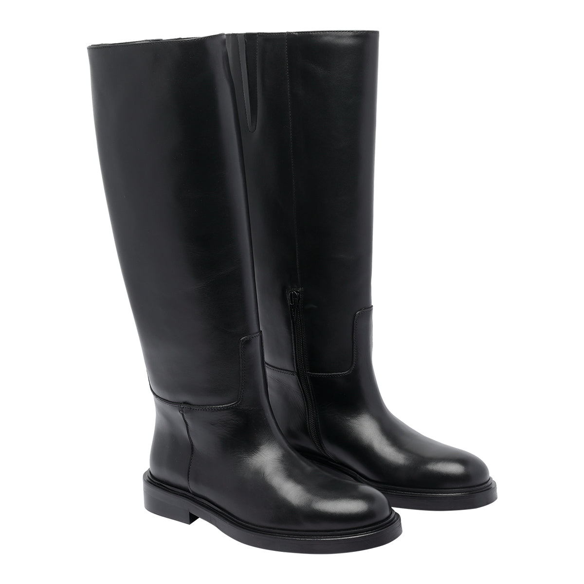 Poeve Boots Black Leather/leather Sole