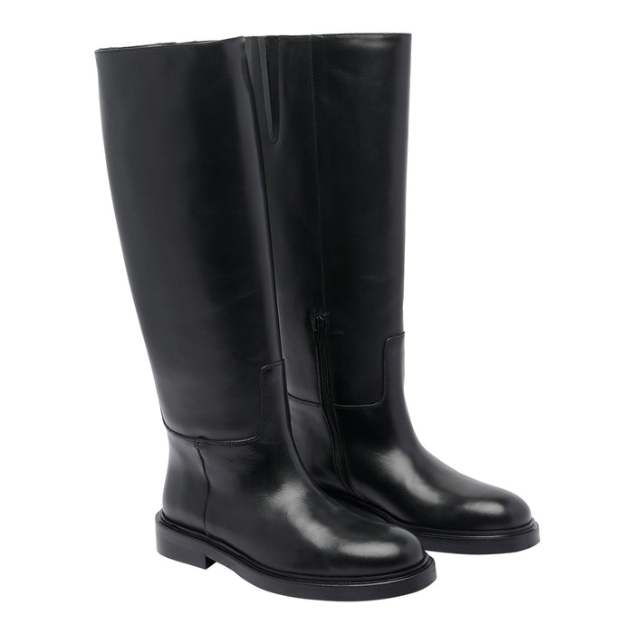 Poeve Boots Black Leather/leather Sole