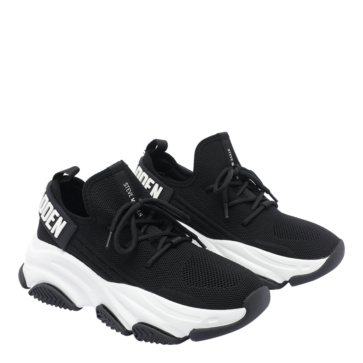 Steve Madden Sneakers Black Fabric/rubber Sole
