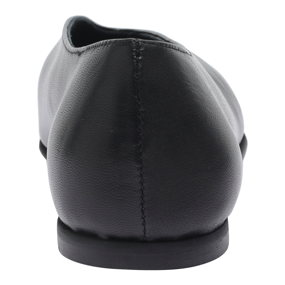 Poeve Flat Shoes Black Leather/leather Sole