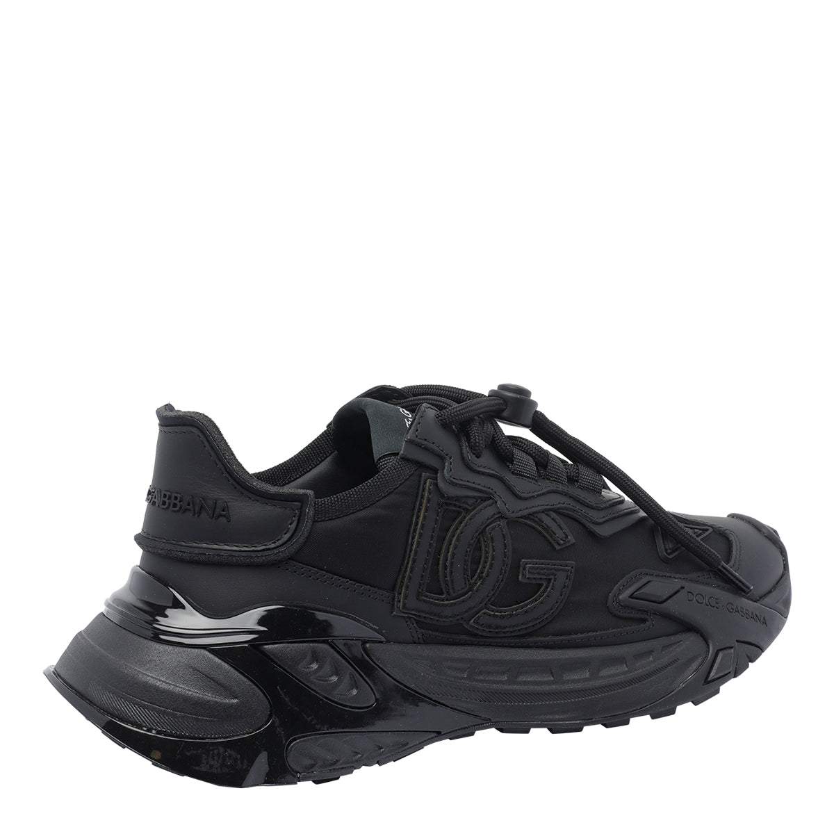 Dolce & Gabbana Sneakers Black Fabric+leather/rubber Sole