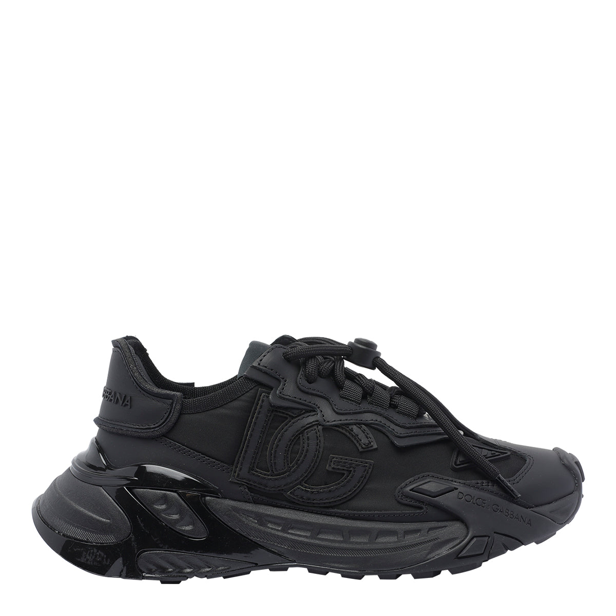 Dolce & Gabbana Sneakers Black Fabric+leather/rubber Sole