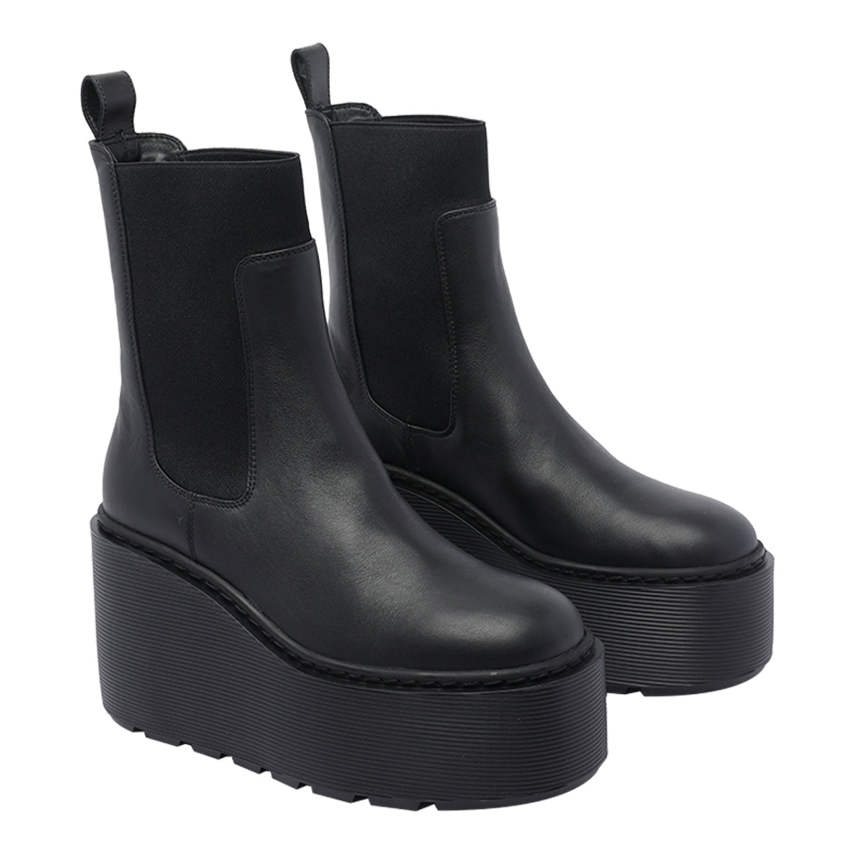 Vic Matie Boots Black Fabric+leather/rubber Sole