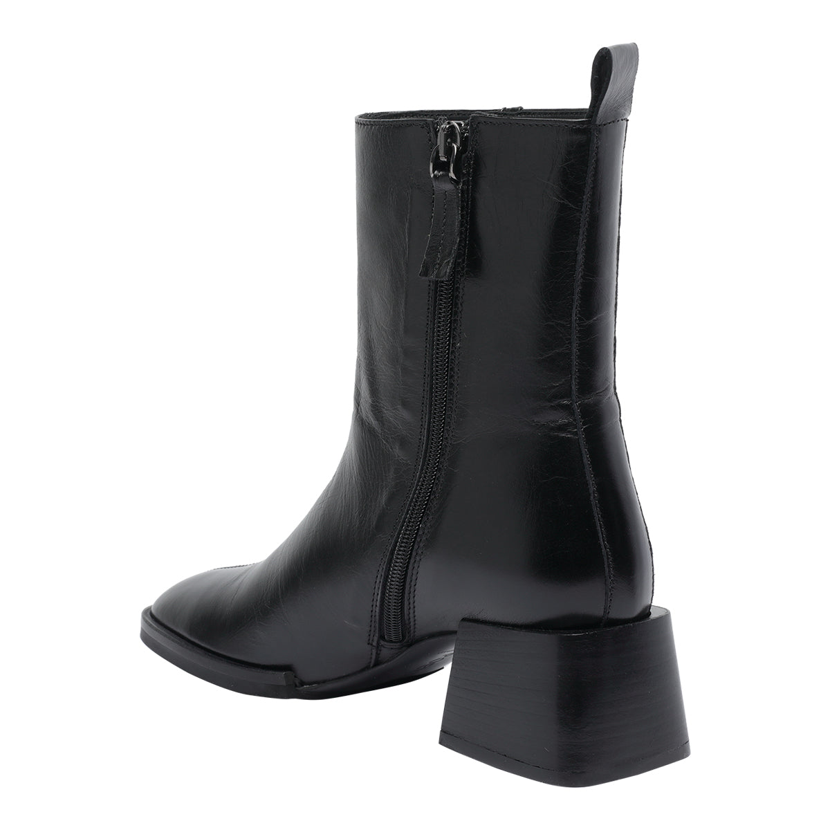 POEVE Boots Black Leather/leather Sole